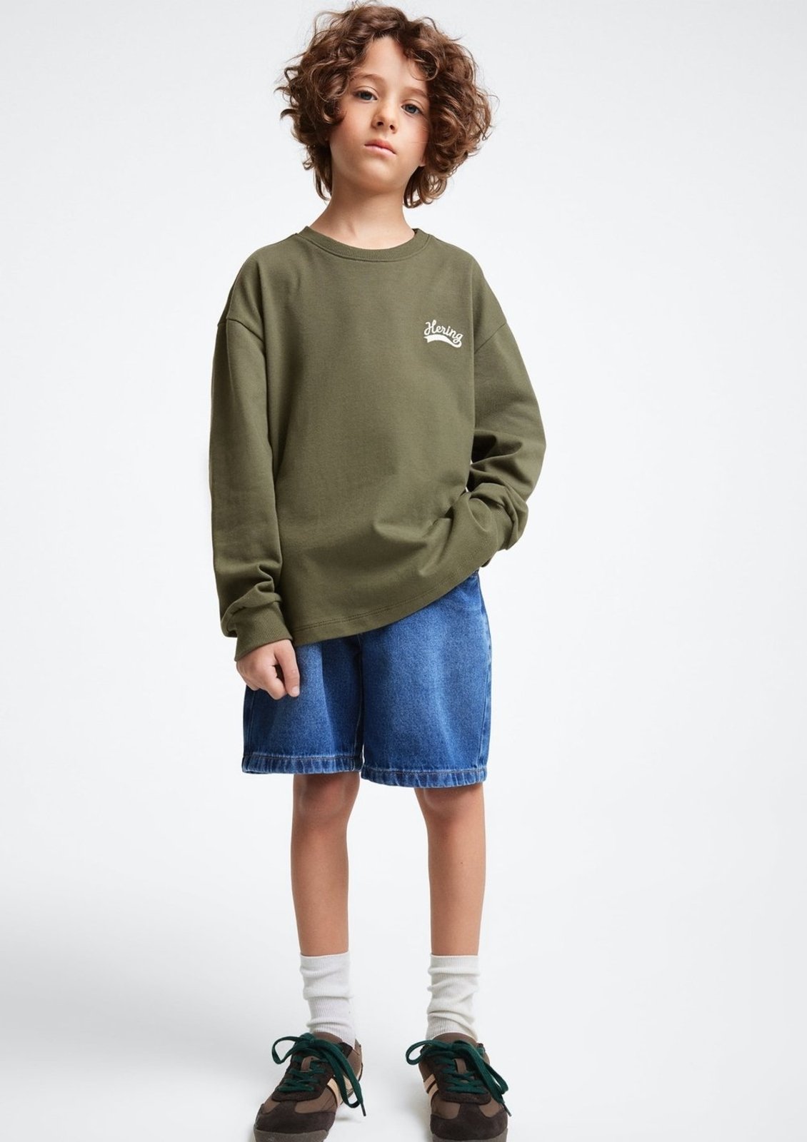 Infantil - Camiseta Menino Manga Longa Com Bordado Hering