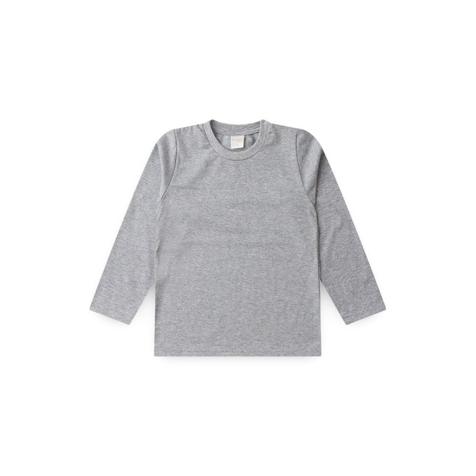 Vista 2 Infantil - Camiseta Inverno Menino Mescla Manga Longa em Meia Malha Molekada cinza Molekada cinza
