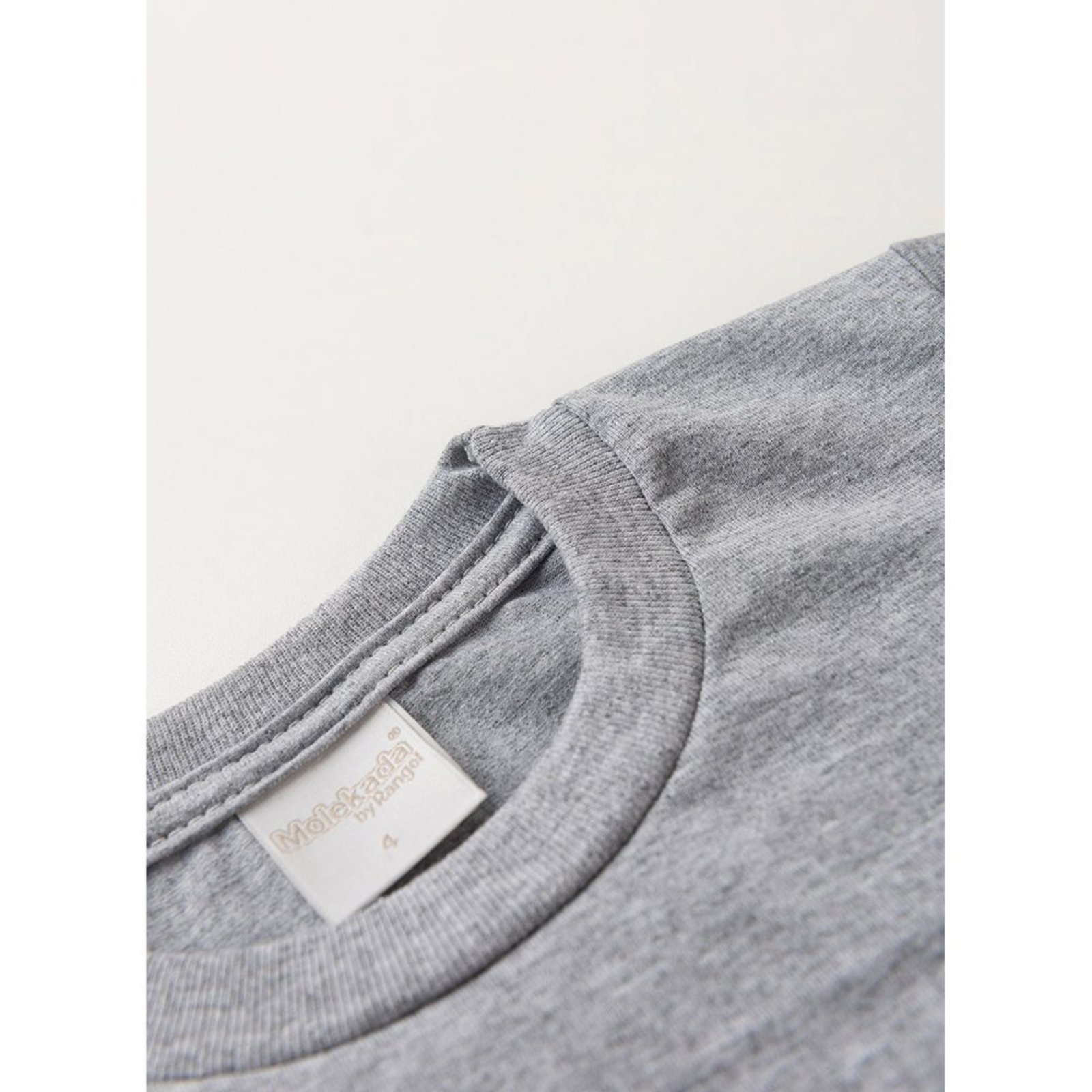 Vista 3 Infantil - Camiseta Inverno Menino Mescla Manga Longa em Meia Malha Molekada cinza Molekada cinza