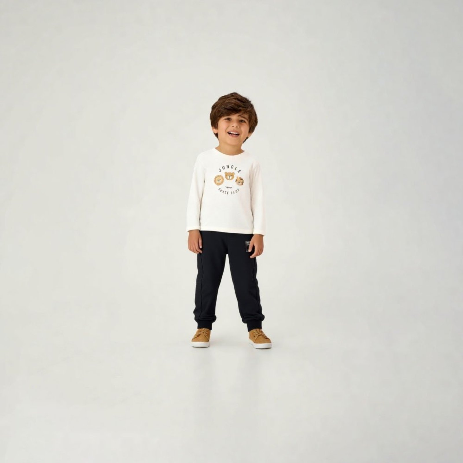 Infantil - Calça Preto Primeiros Passos Pulla Bulla Menino - 55268-51