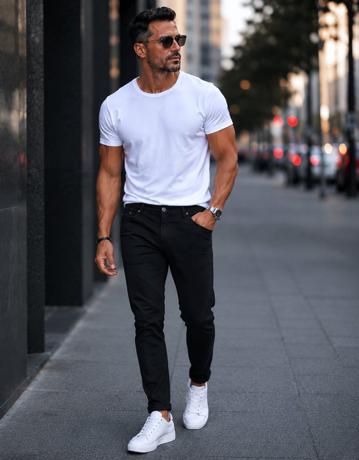 Calça Sarja Masculina Reduzy Slim Preta