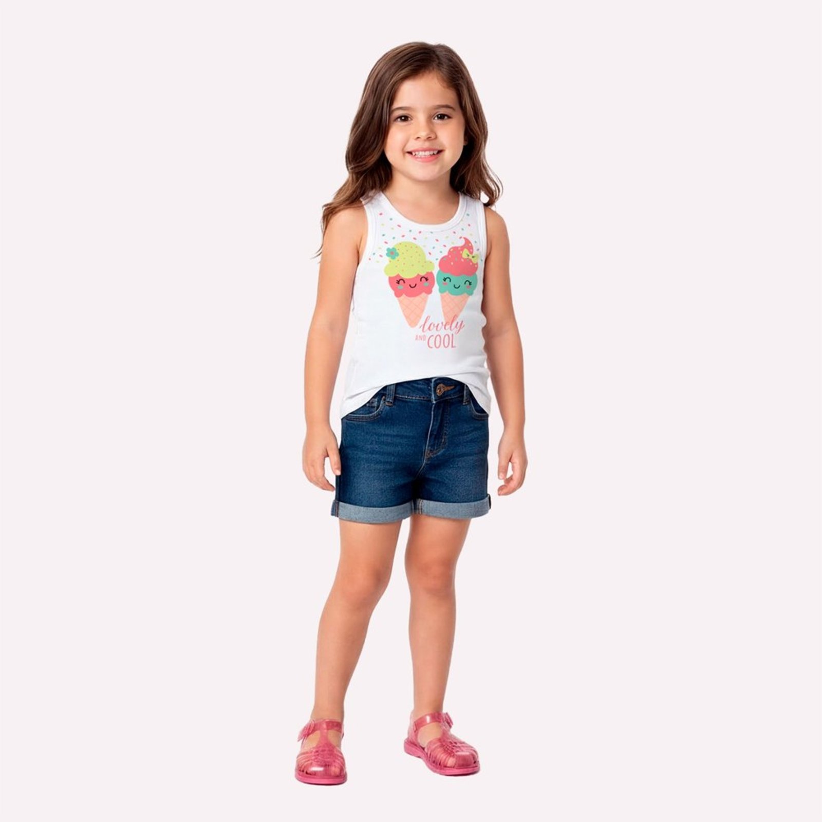 Infantil - Regata Menina Sorvetes Kyly