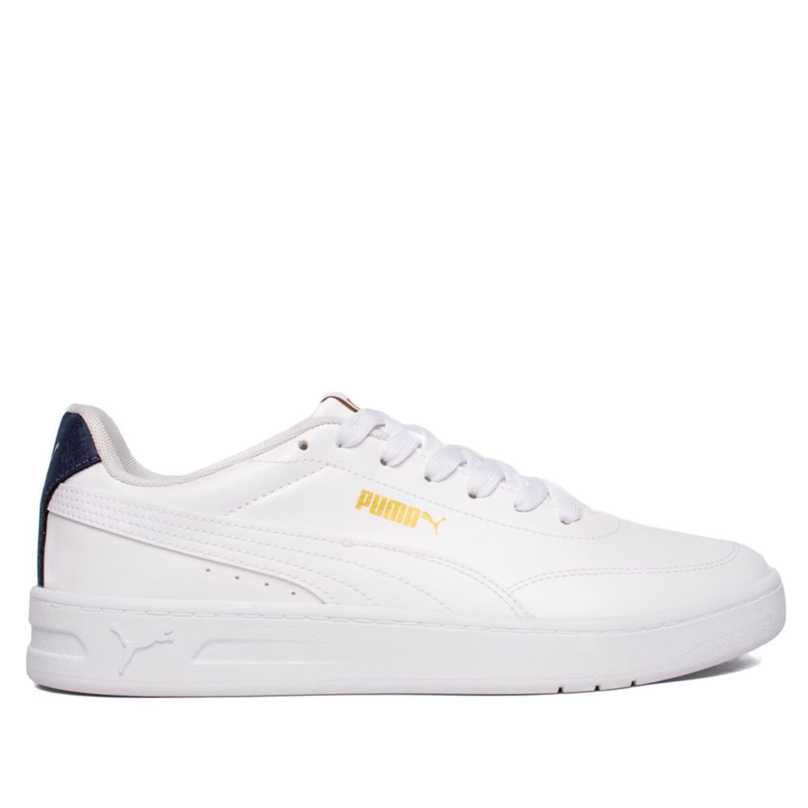 Tênis Masculino Puma Court Classic Clean Bdp Branco/Marinho