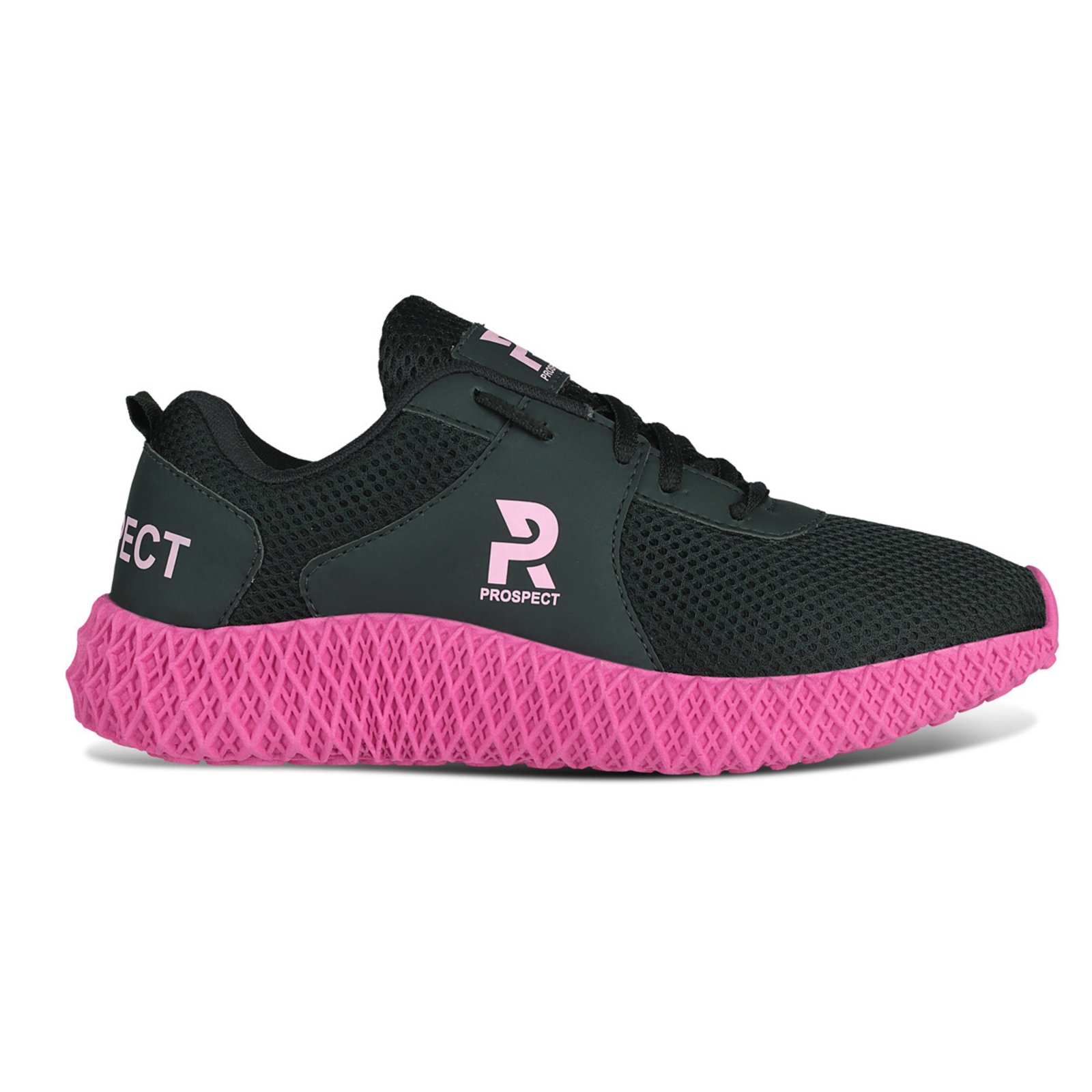 Vista 2 Tênis Prospect Fly Feminino Academia Treino Running Rosa preto/rosa rosa preto/rosa rosa