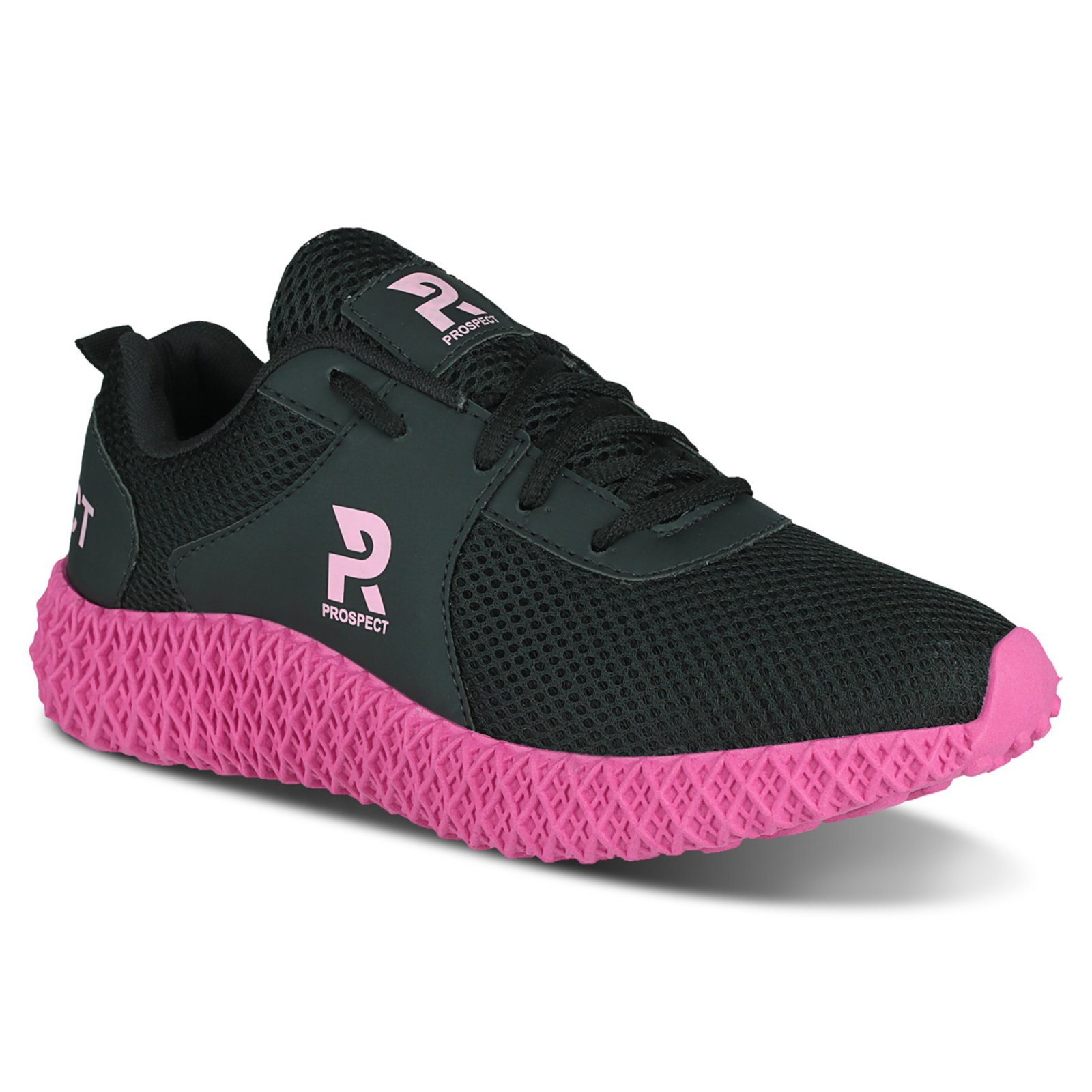 Vista 3 Tênis Prospect Fly Feminino Academia Treino Running Rosa preto/rosa rosa preto/rosa rosa