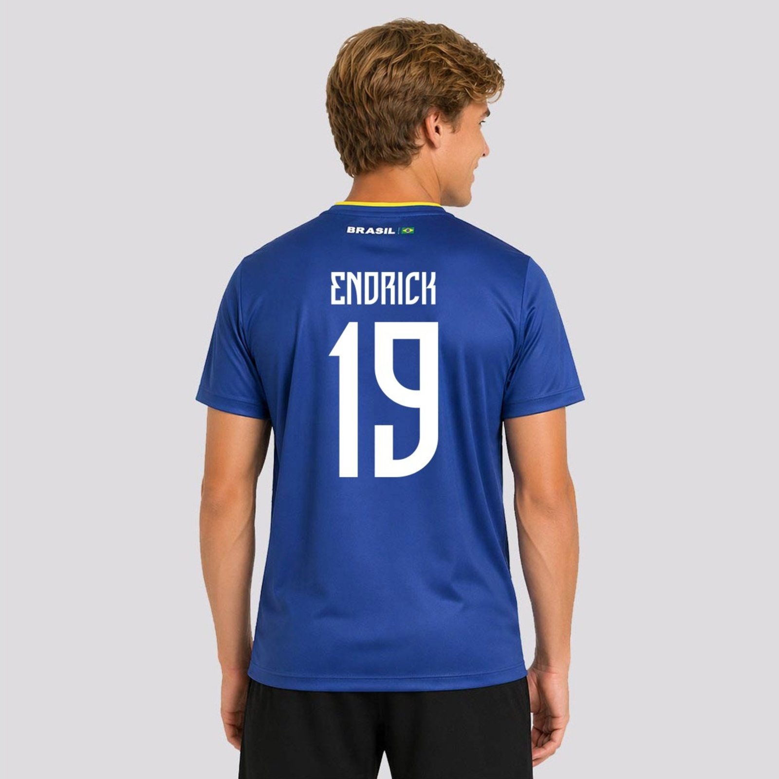 Camisa Brasil Logo Samba 19 Endrick