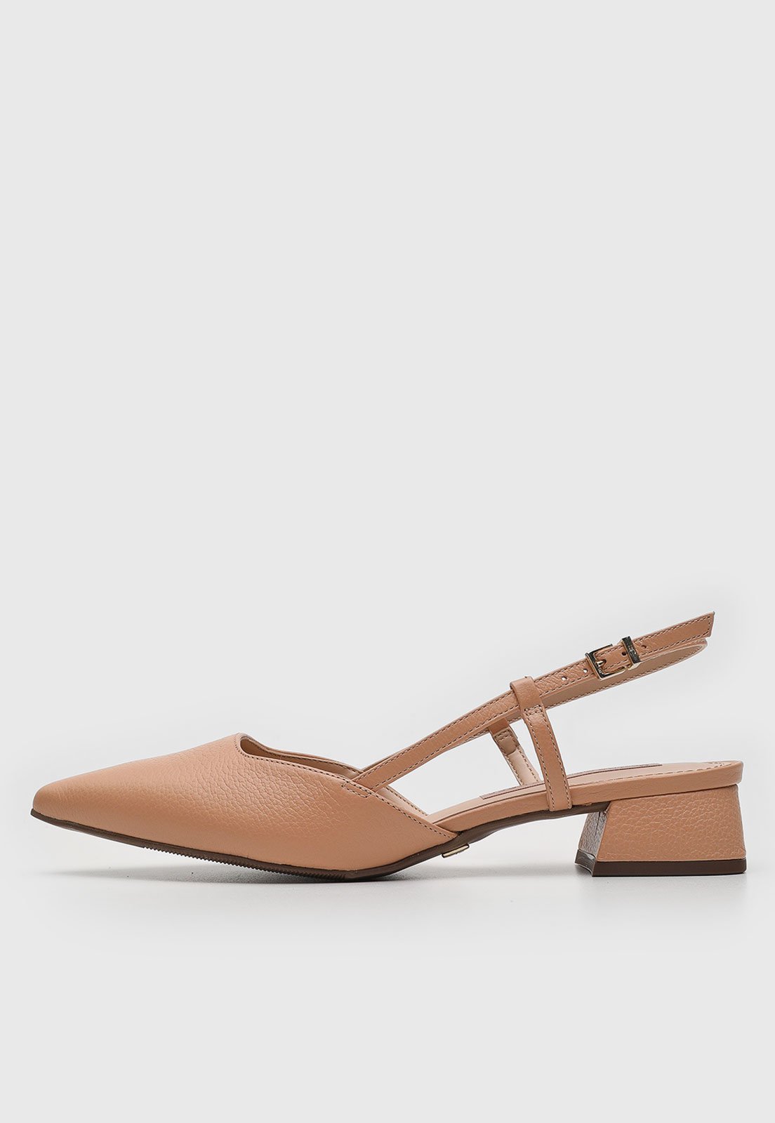 Scarpin Slingback Jorge Bischoff Color Block Nude