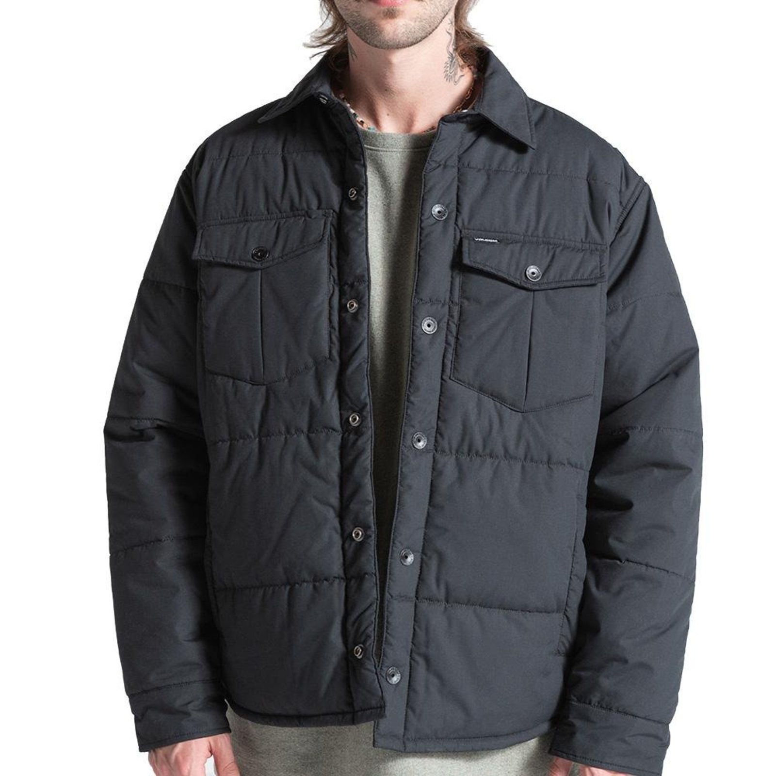 Jaqueta Volcom Westmead Quilted WT26 Masculina Black