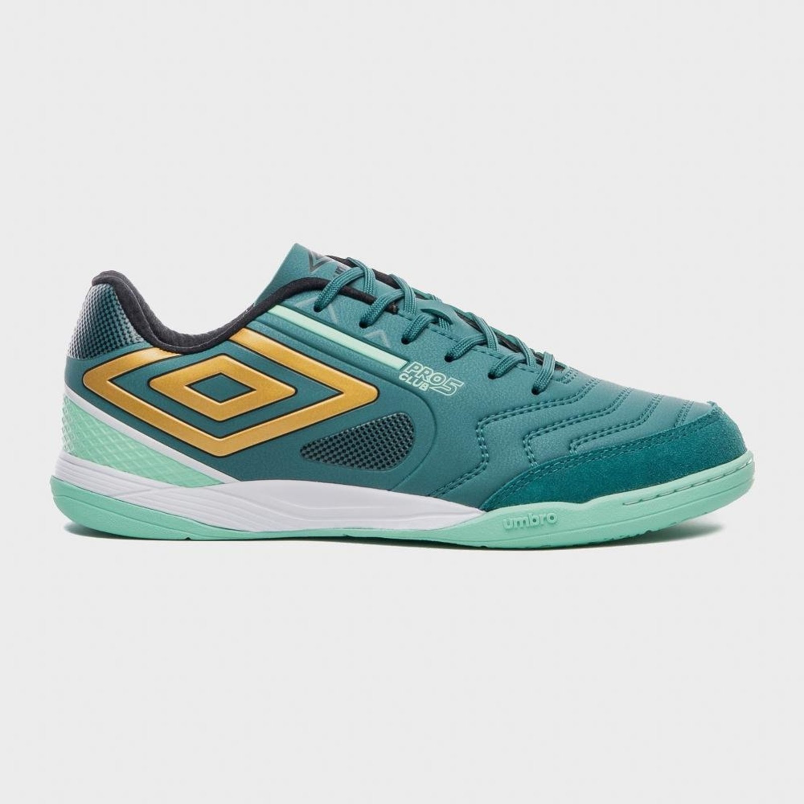 Chuteira Futsal Umbro Pro 5 Bump Club Incolor