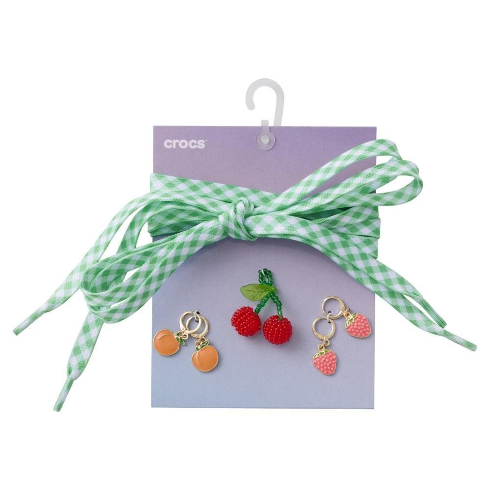 Infantil - Jibbitz™ Cadarço e Kit Pingentes de Frutas Único Branco