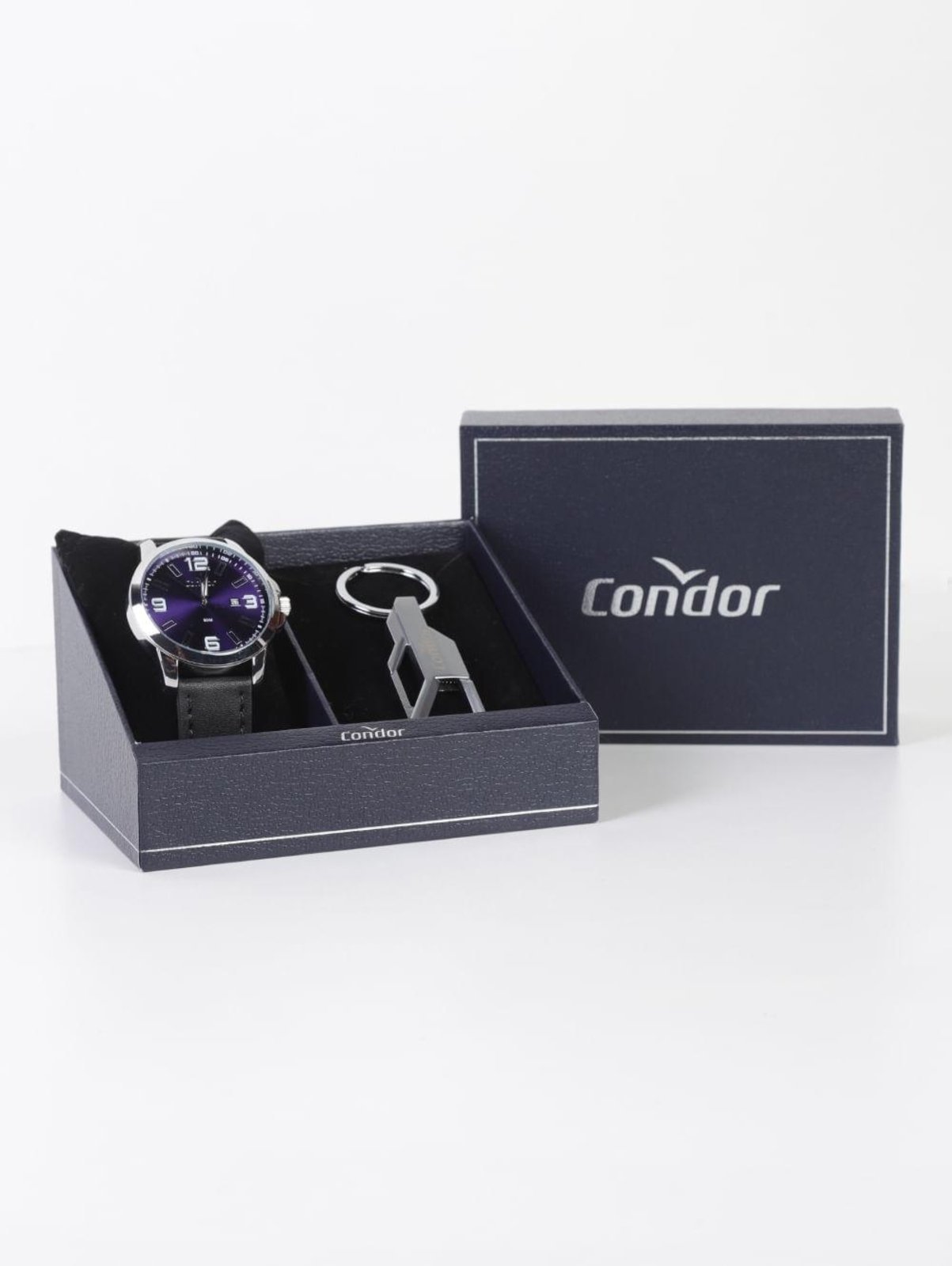 Relógio+Acessório Condor Masculino PRATA
