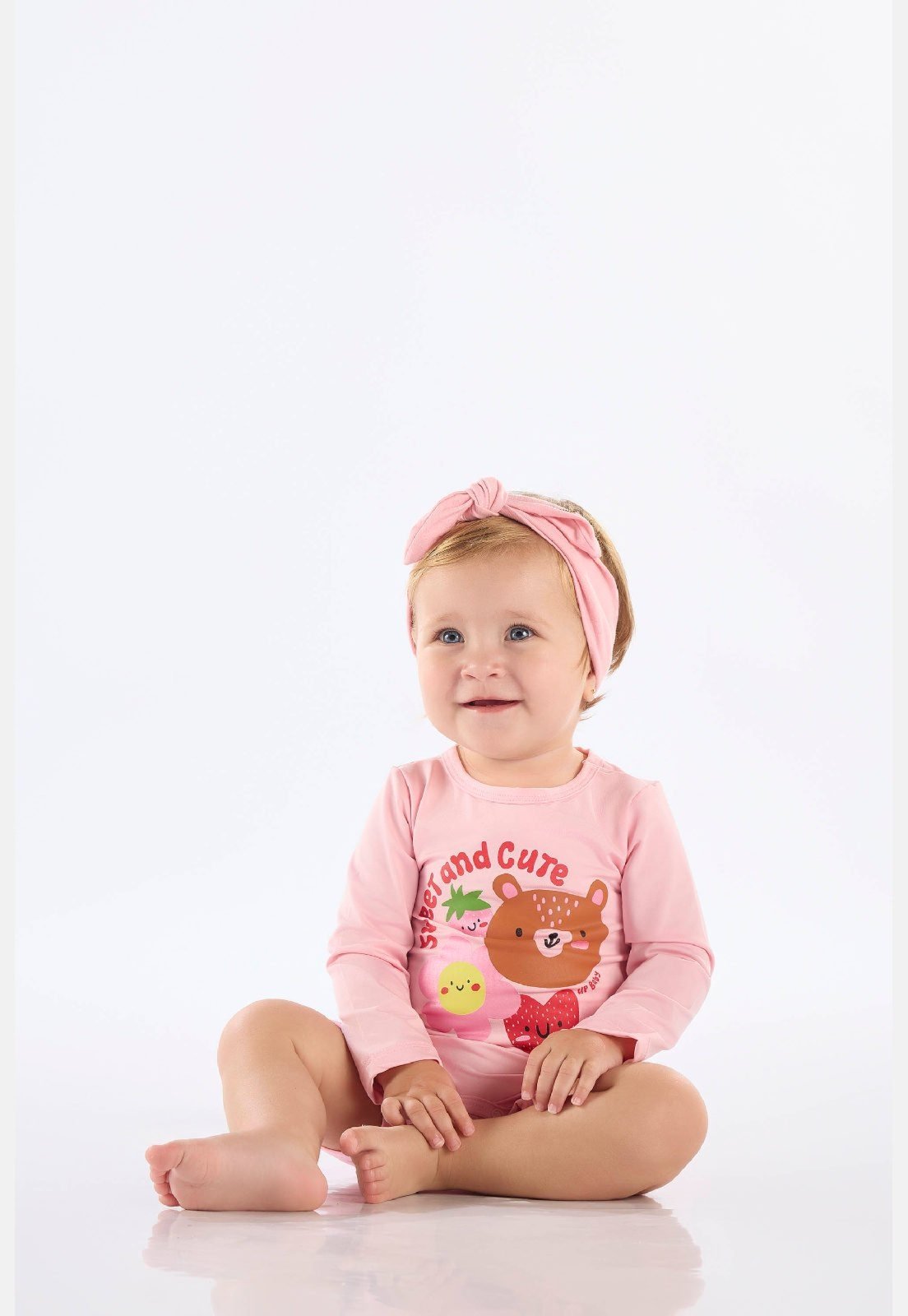 Infantil - Macaquinho Praia Malha FPS+50 Up Baby Rosa