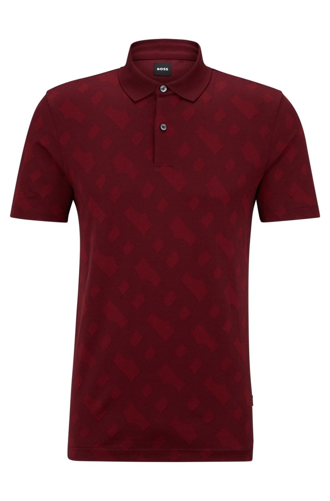 Camisa Polo De Caimento Regular Com Jacquard De Monograma Marrom - EG - XL