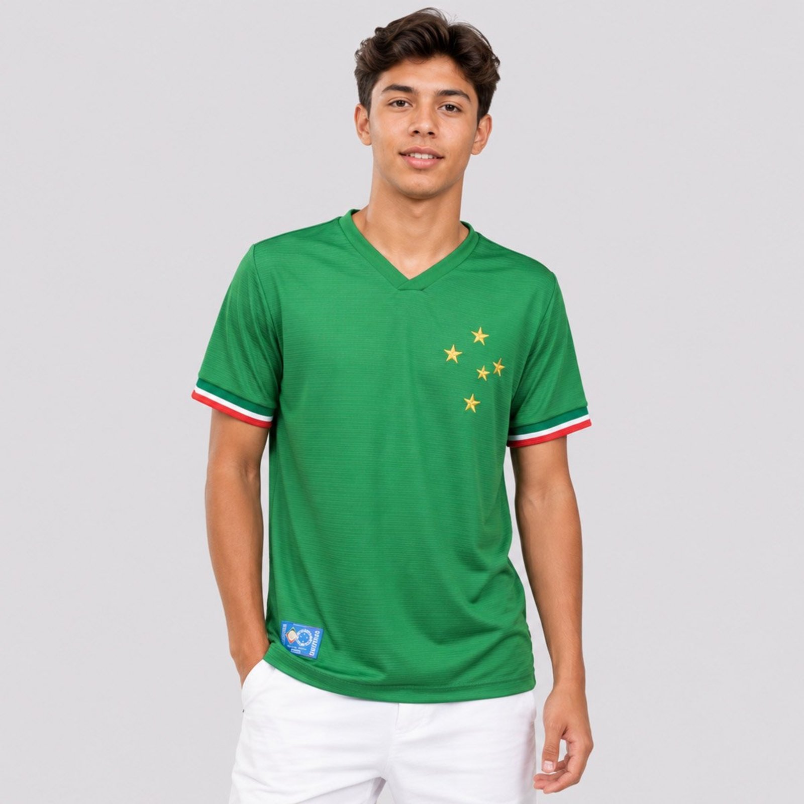 Camisa Cruzeiro Retrô Palestra Juvenil Verde