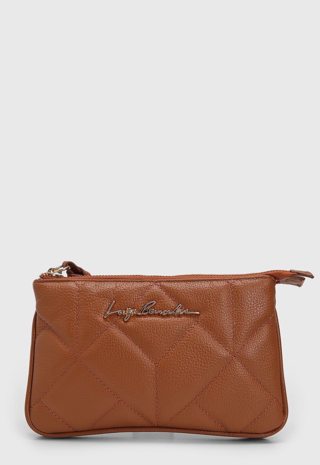 Bolsa Pequena Luiza Barcelos Matelassê Caramelo