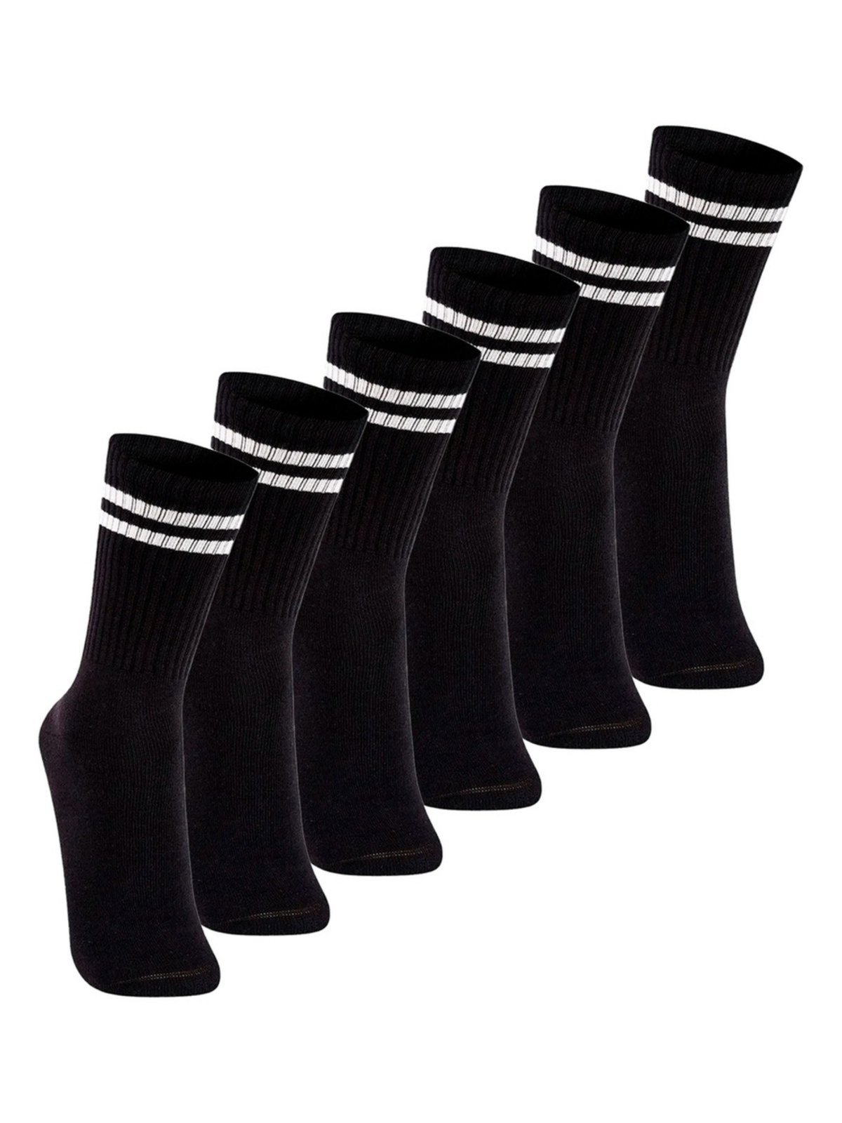 Kit com 6 Pares de Meias Esportiva Cano Longo Lupo 3292-009