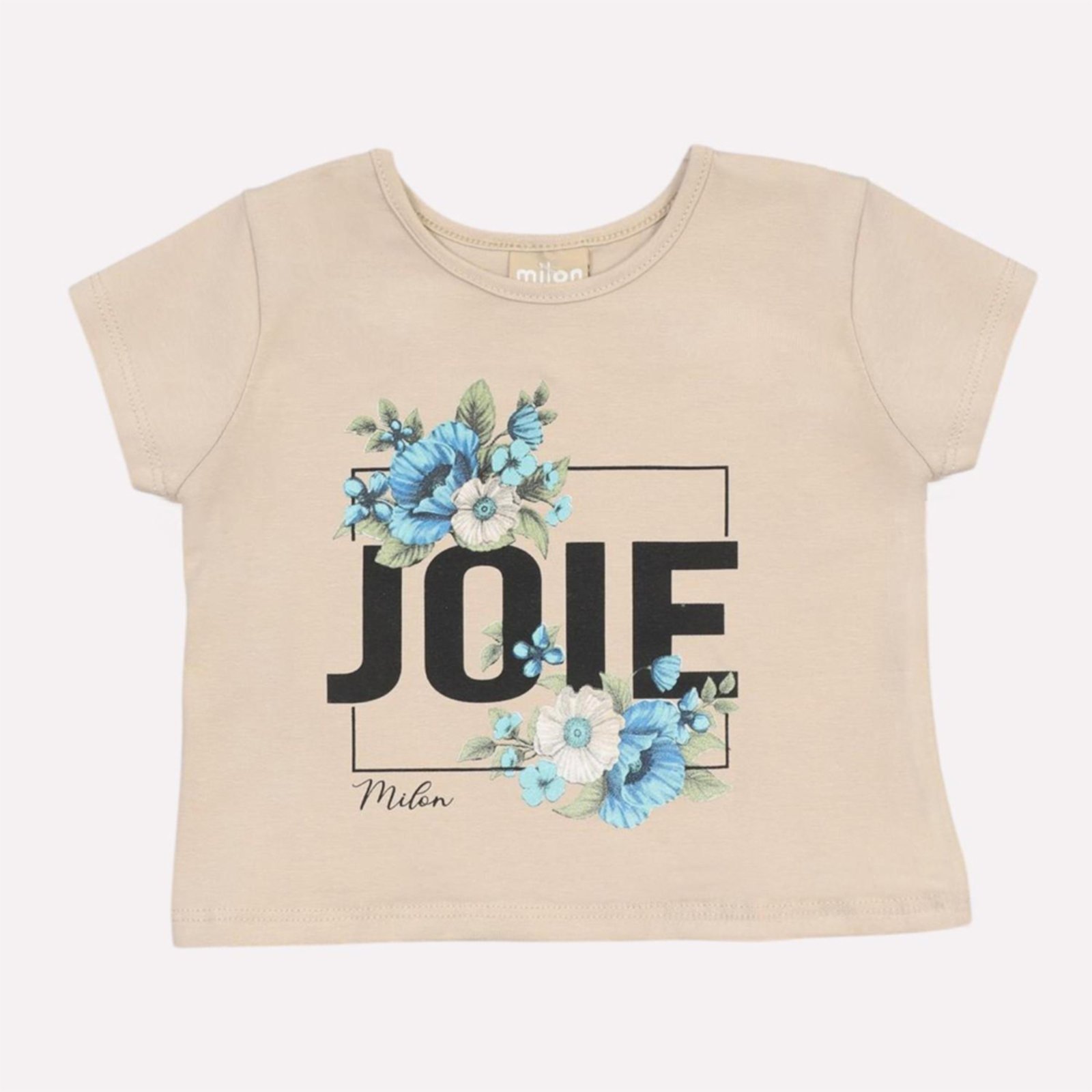 Vista 3 Infantil - Blusa Menina Cotton Milon marrom Milon marrom