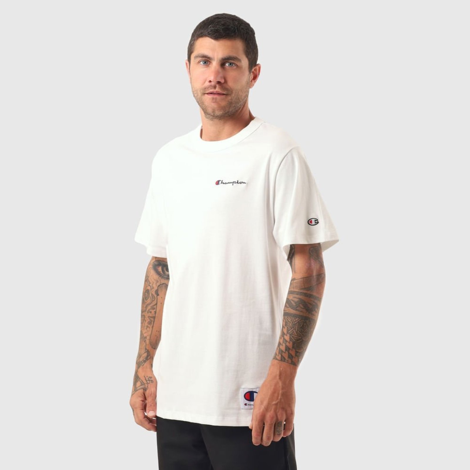 CAMISETA CHAMPION LIFE MINI SCRIPT EMB