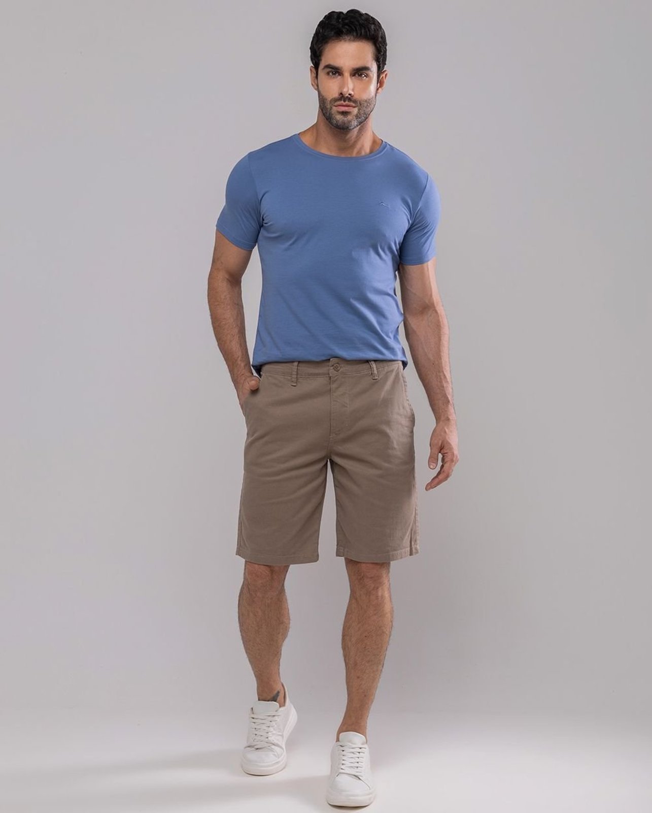 Bermuda Masculina Chino 11100 Caqui Consciência