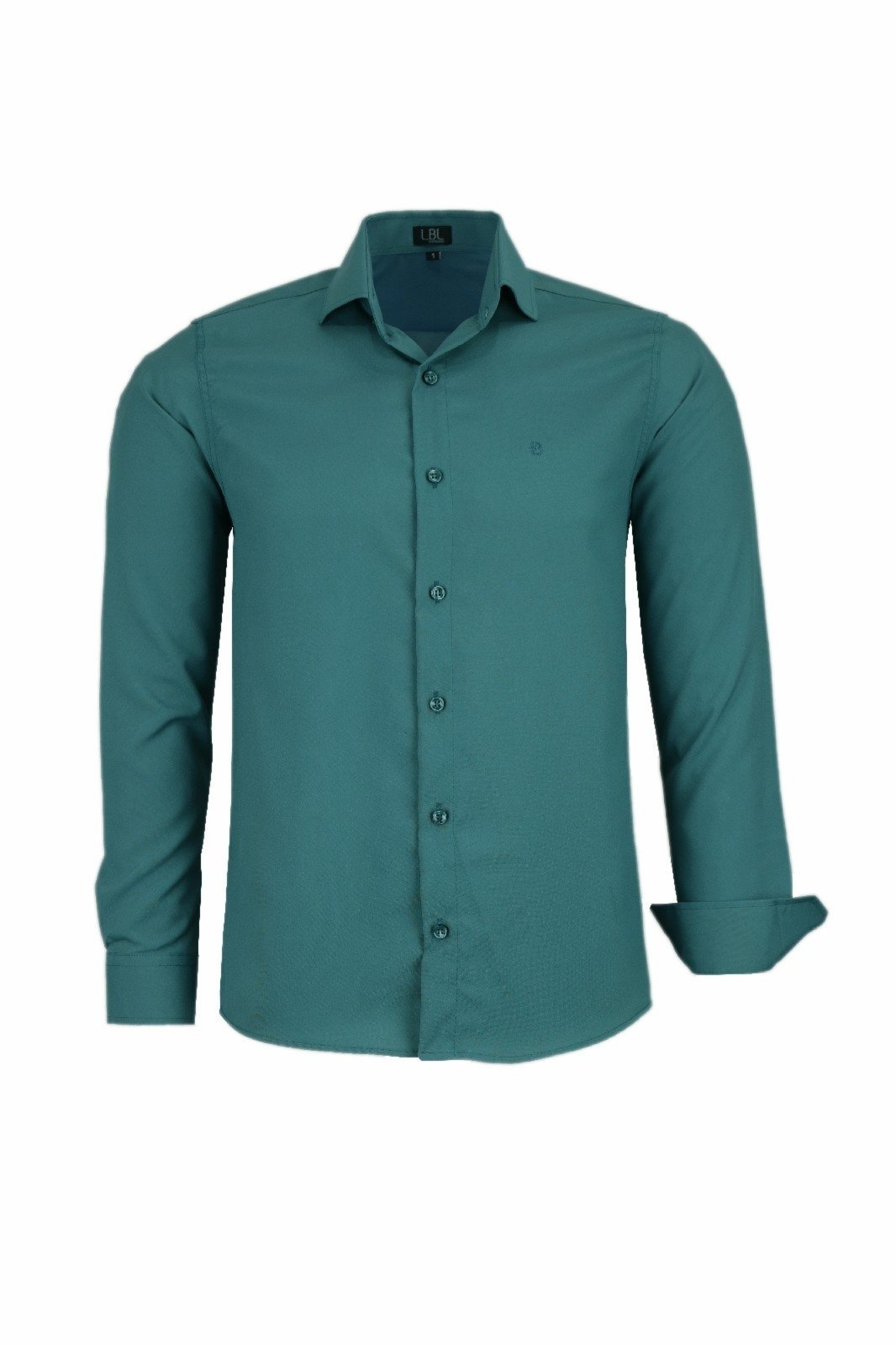 Camisa Manga Longa Lbl Comfort 100% Poliéster Verde Escuro 3015