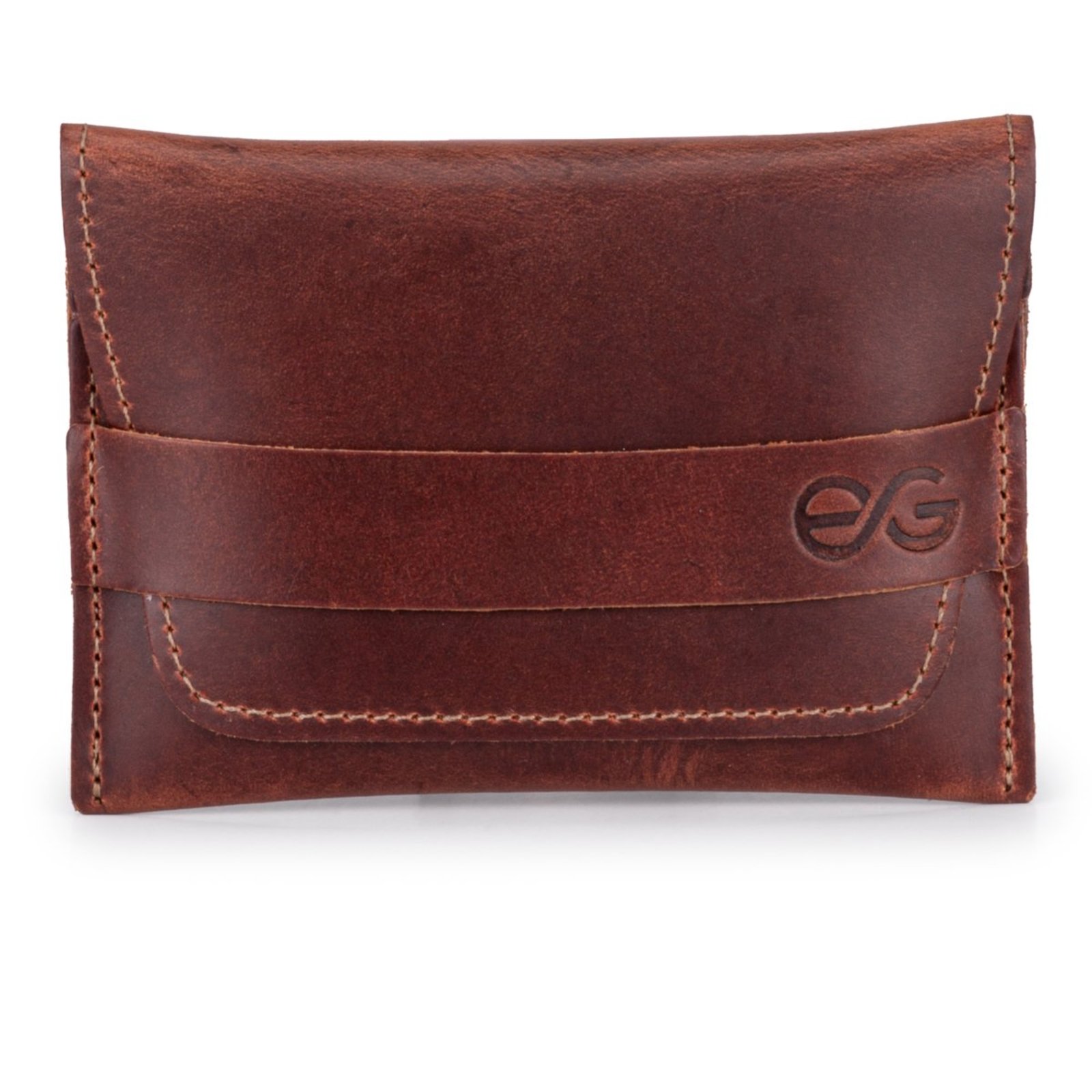 Carteira Masculina slim prática Couro Legítimo Poket ello griff WHISKY