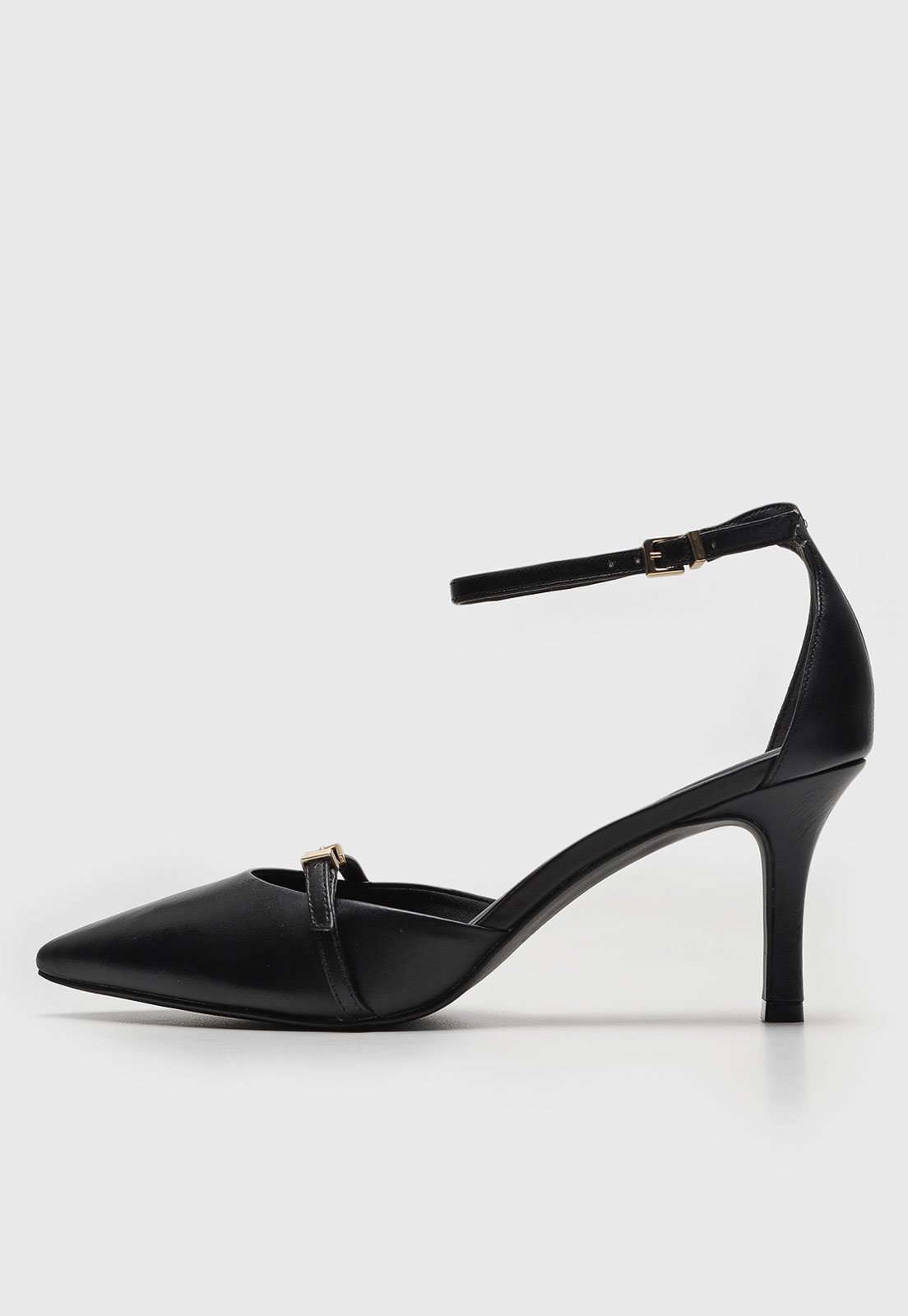 Scarpin Loucos E Santos Liso Preto