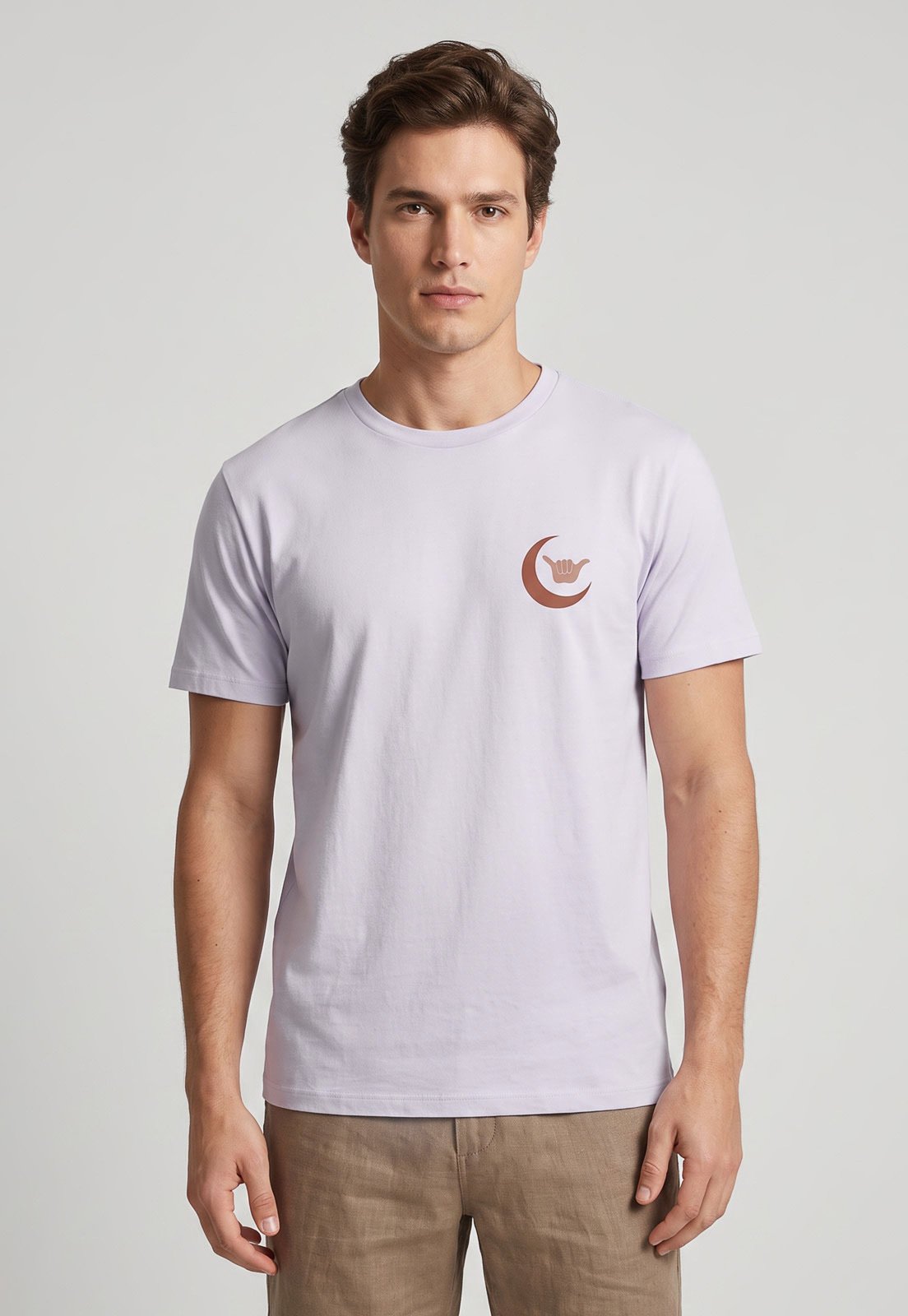 Camiseta Masculina Hang Loose Sunnymoon Lilás