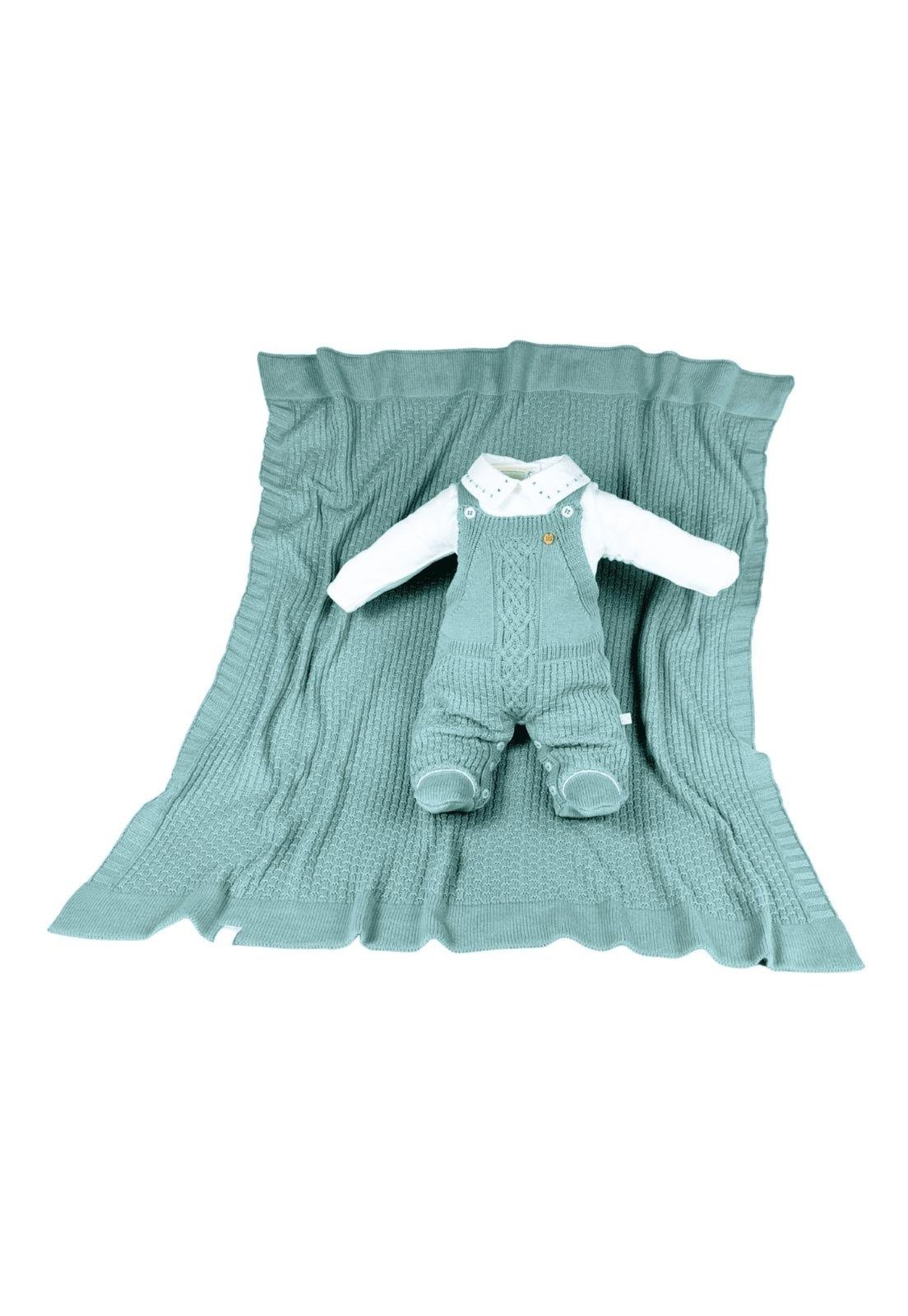 Infantil - Saída Maternidade Body Jardineira Verde Beth P Verde