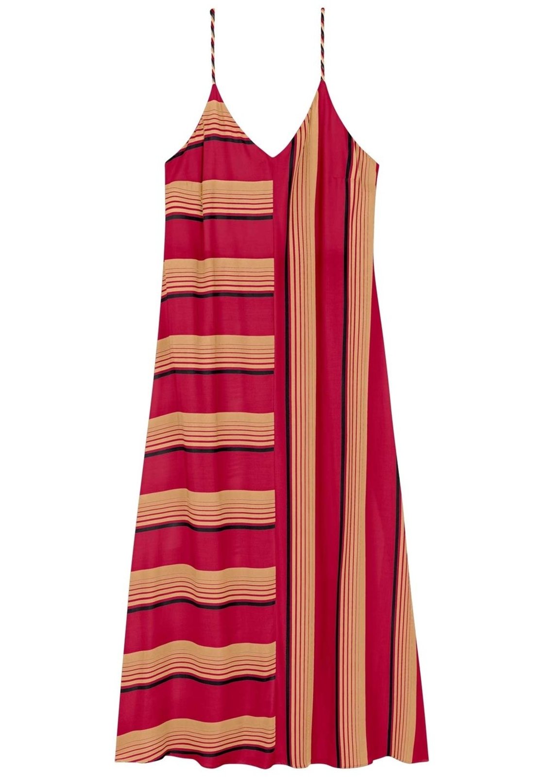 Vista 3 Vestido Chá Estampado De Alças Finas Em Viscose Lez a Lez poás Lez a Lez poás