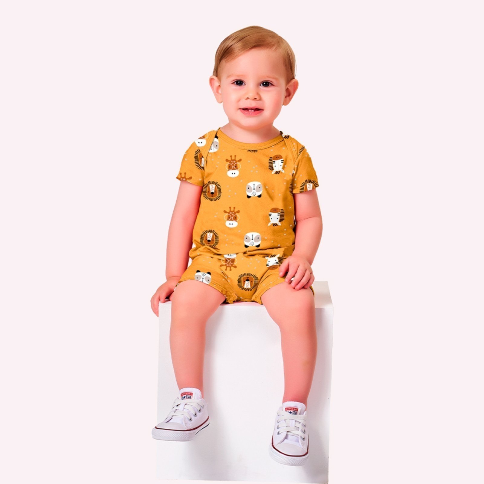 Infantil - Macaquinho Menino Bichinhos Kyly