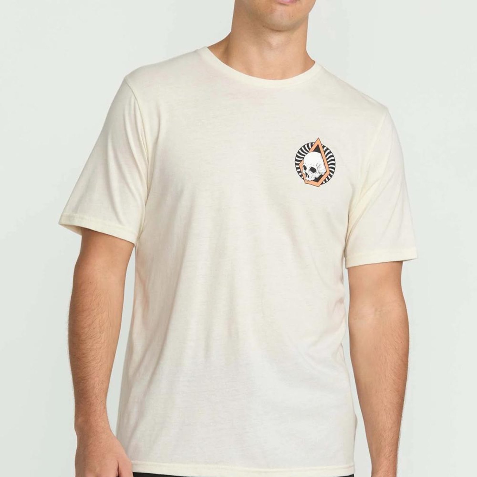 Camiseta Volcom Arched SM26 Masculina Bege