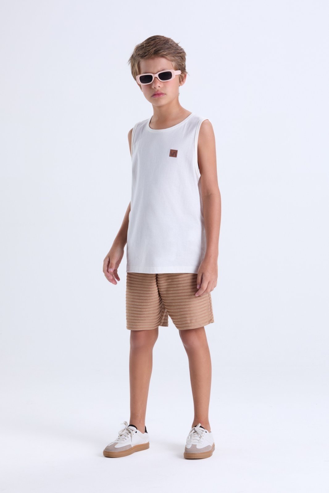 Infantil – Conjunto Masculino Regata Fresquinha Aplique