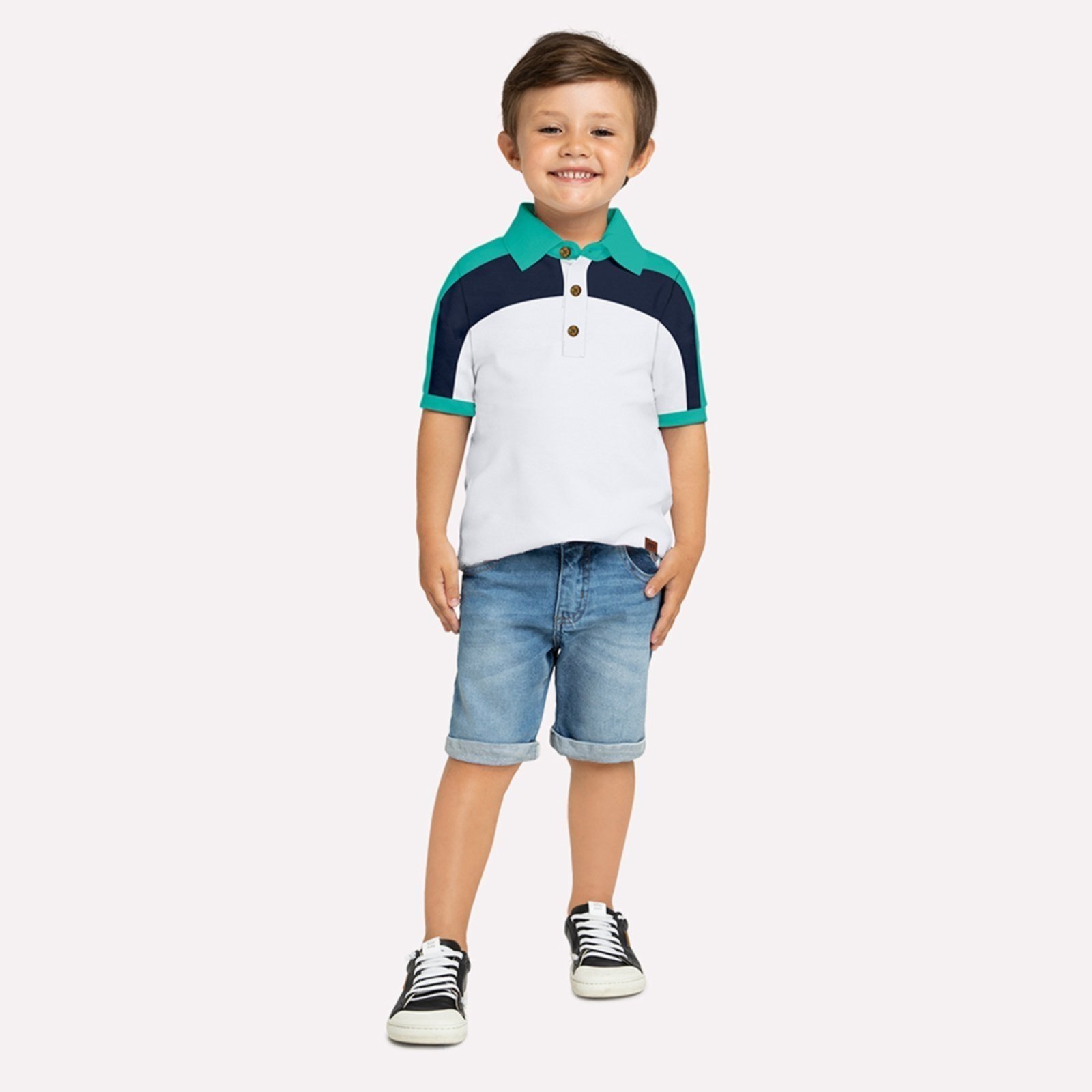 Infantil - Polo Menino em Piquet Milon