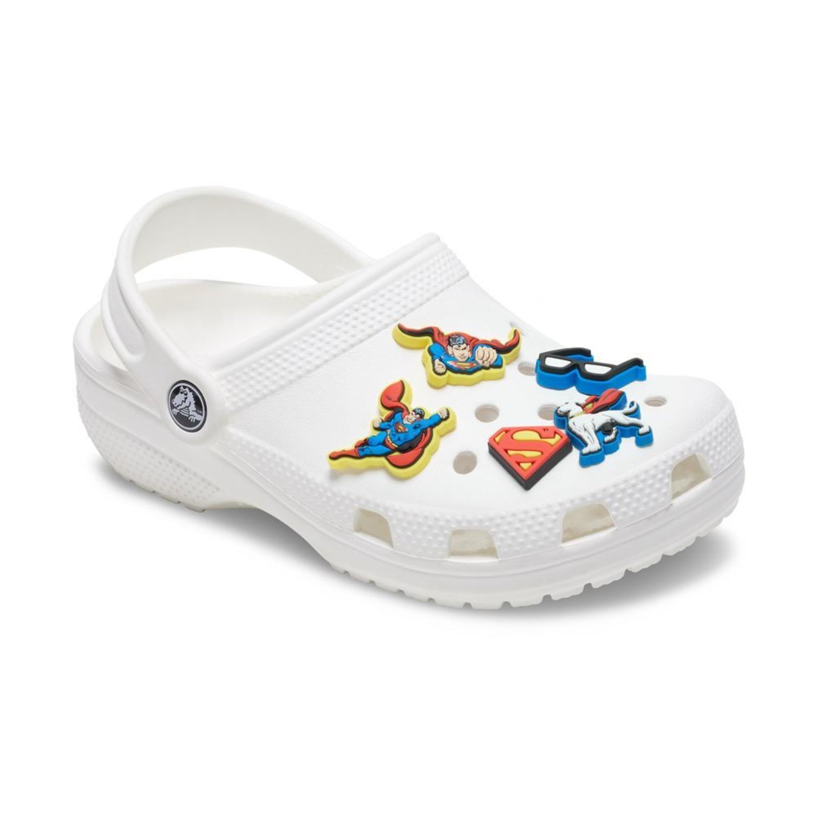 Vista 3 Infantil - Jibbitz™ Superman Pack com 5 Peças UNICO Crocs branco