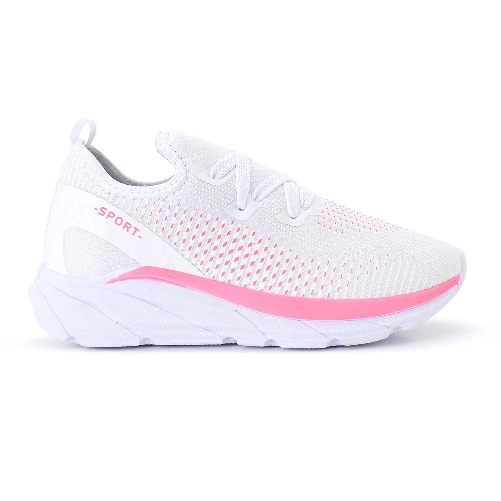 Vista 3 Tenis Meia Feminino Esportivo Treino Academia Light Sport + Meia e Relogio CALCADOS LGHT LIGHT branco CALCADOS LGHT LIGHT branco
