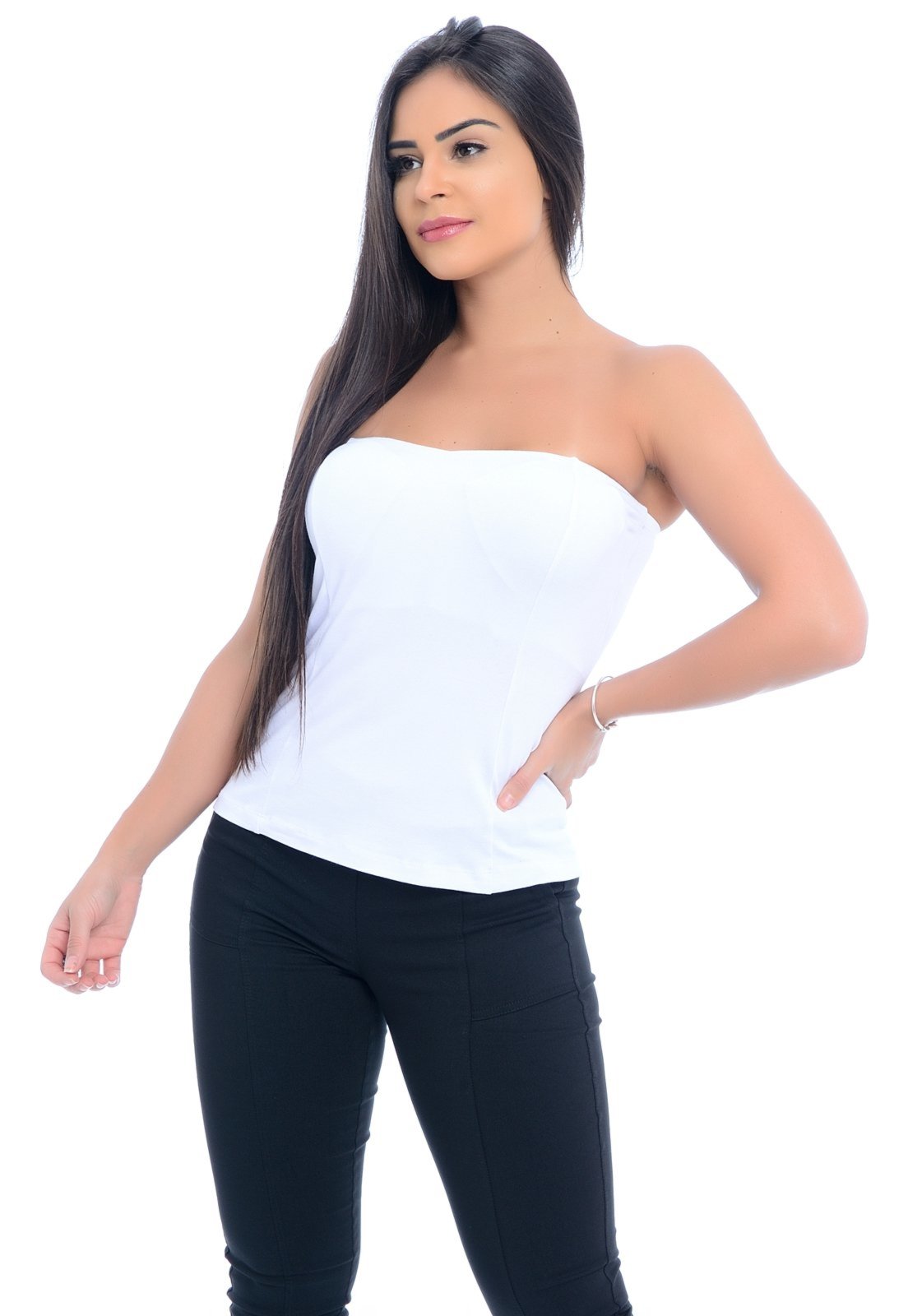 Blusa Tomara que Caia com Bojo B’Bonnie Branca