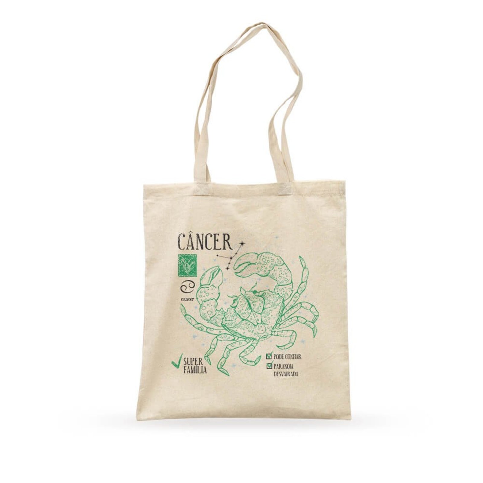 Ecobag Signo Câncer - Bege - Casual - Studio Geek