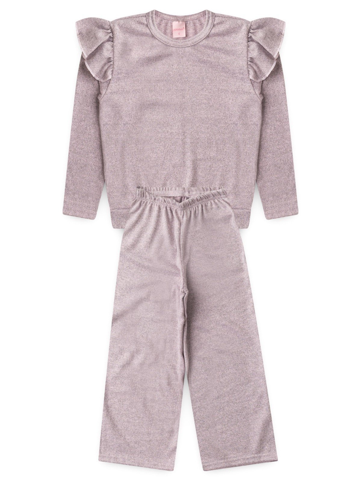 Infantil – Conjunto Platinum Inverno Fofinho Rosa Claro