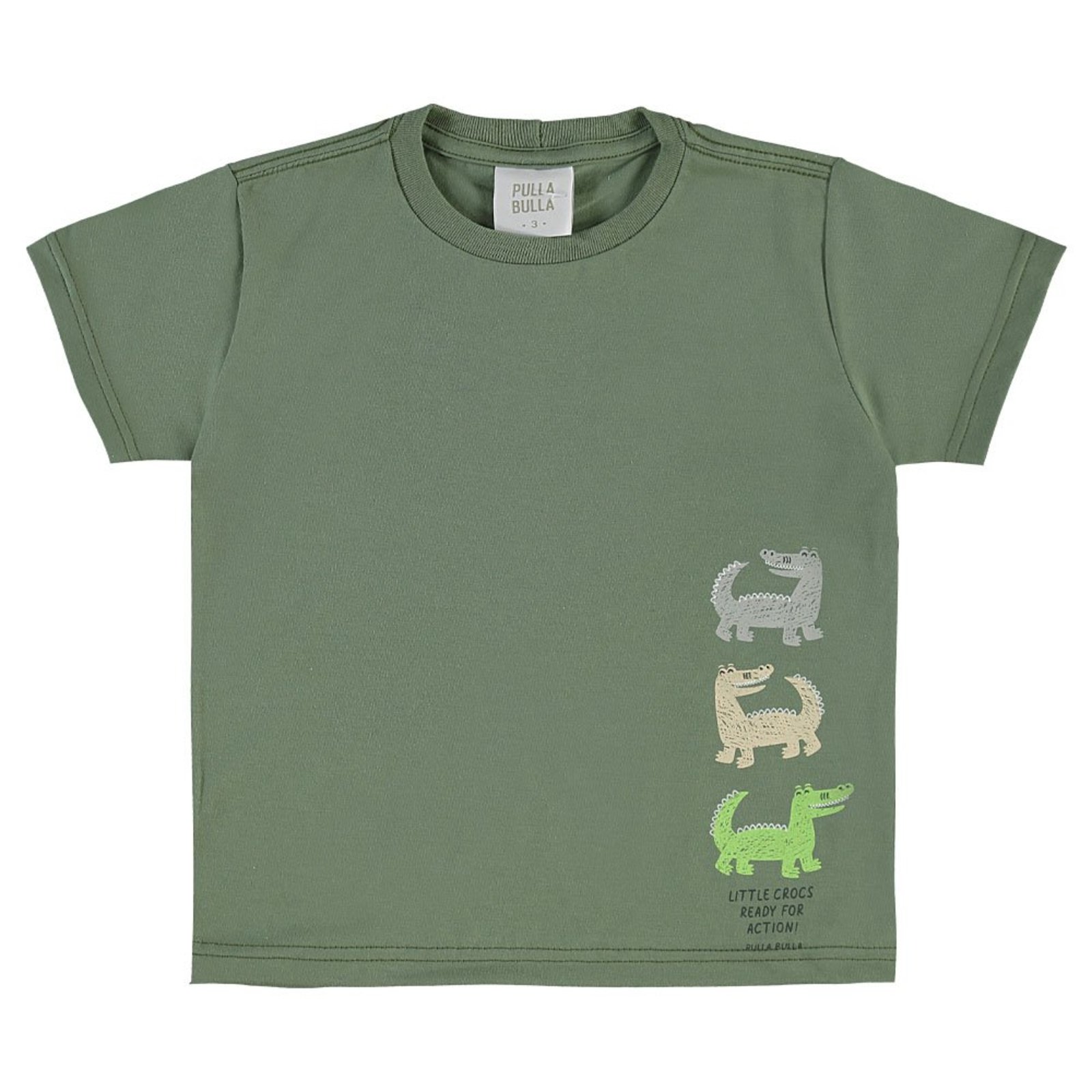 Infantil - Camiseta Verde Primeiros Passos Pulla Bulla Menino - 53754-63