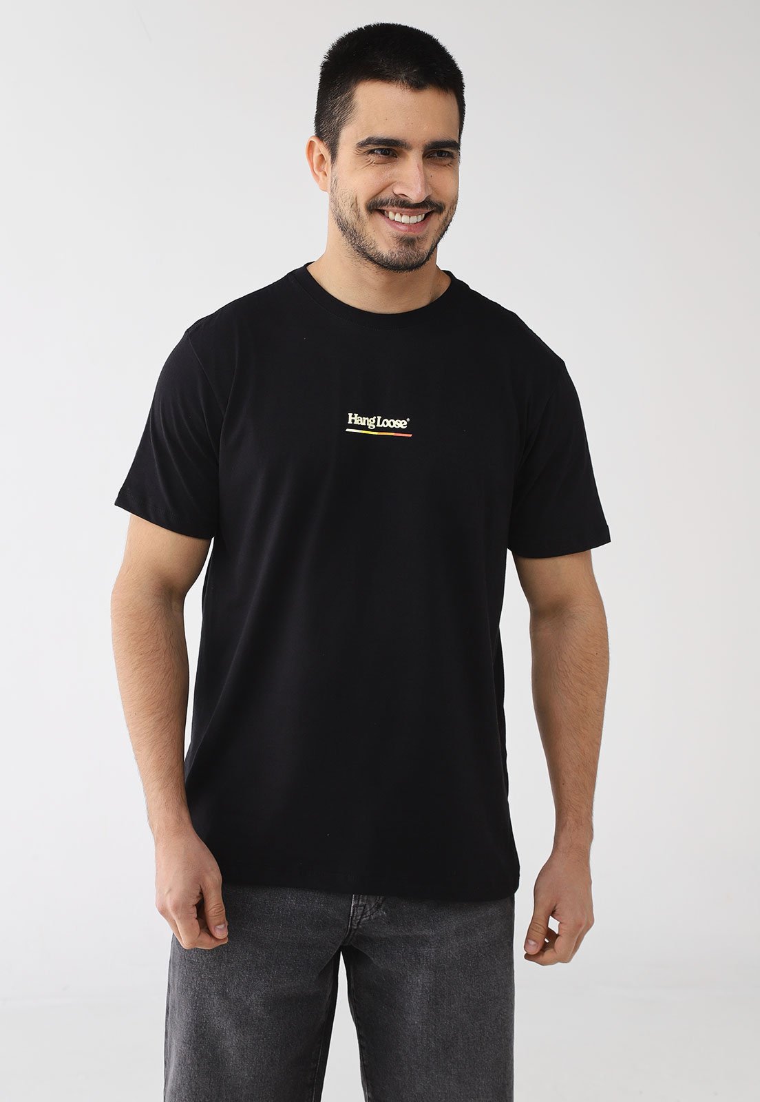 Camiseta Masculina Hang Loose Silk High Preta