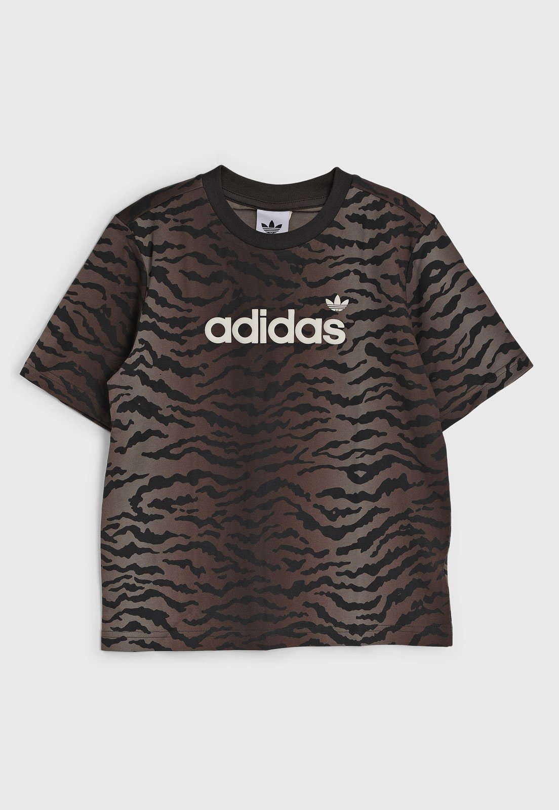 Infantil - Camiseta Adidas Originals Estampa Animal Print Marrom — R$ 159,99 em Dafiti br