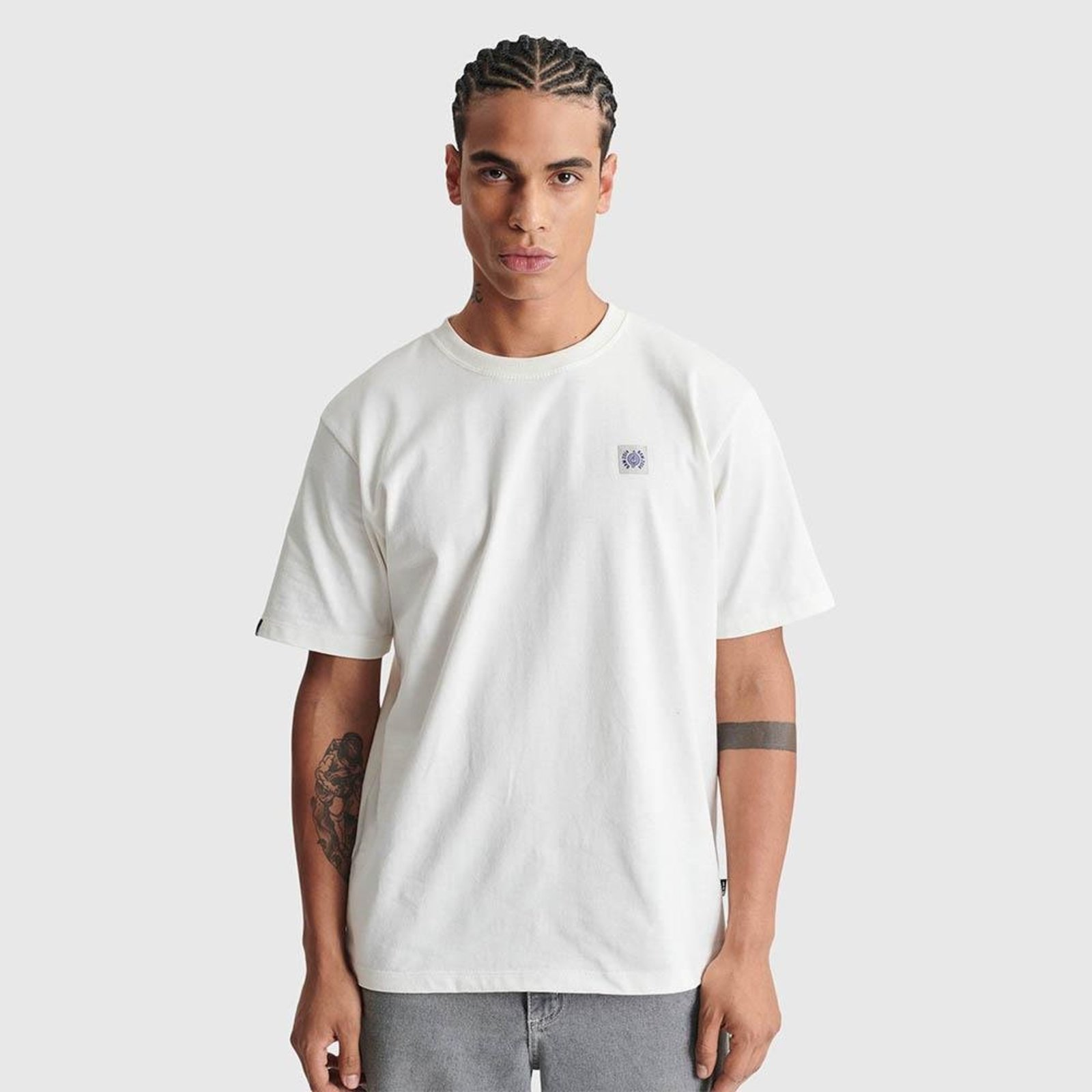Camiseta Regular Baw College Off-white