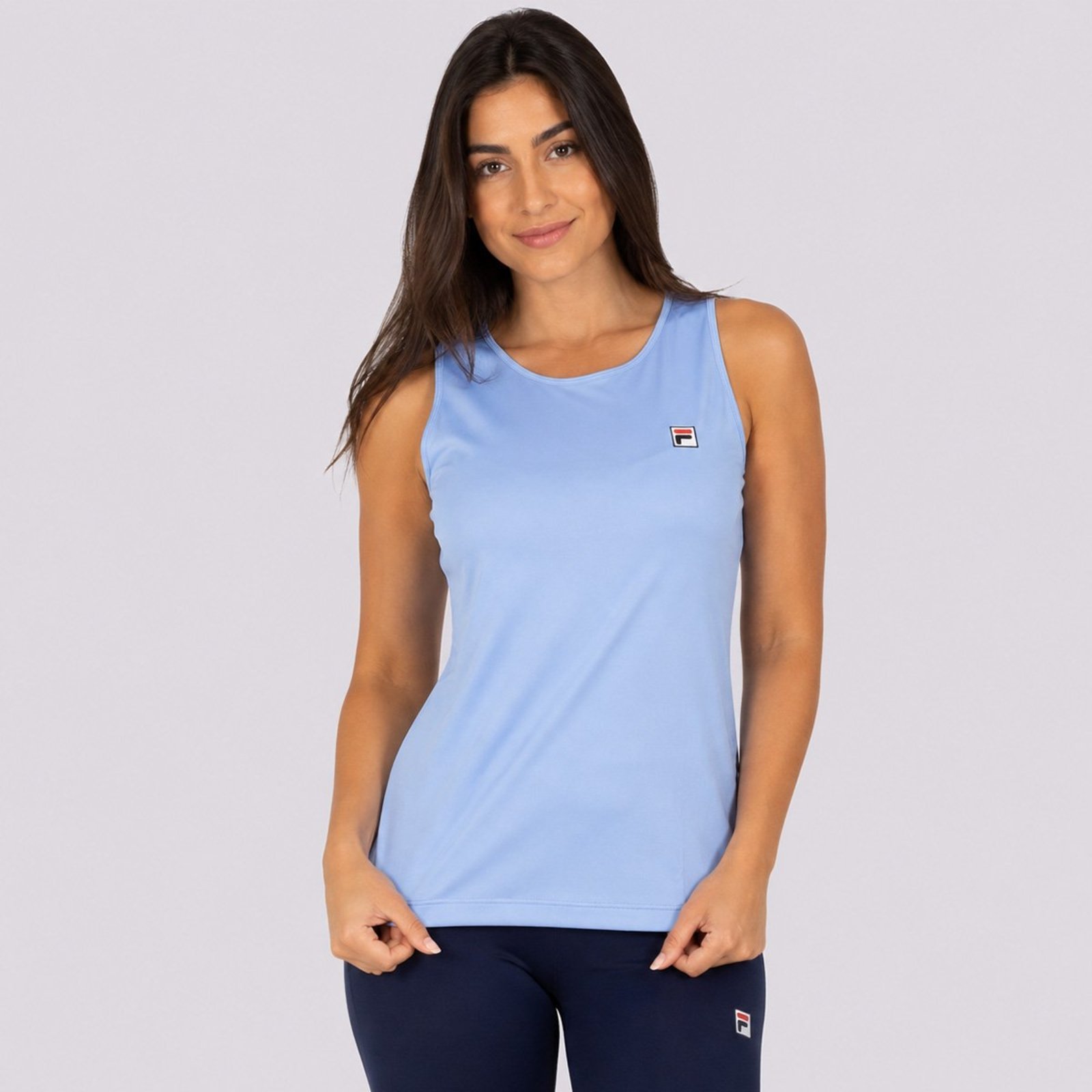 Regata Fila Tennis Basic Feminina Azul Claro