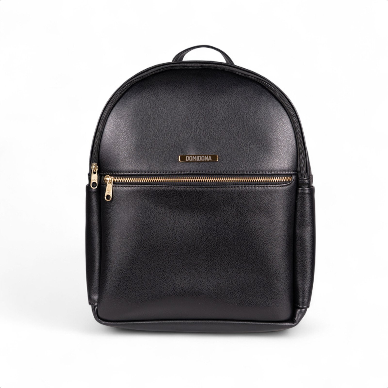 Mochila Preta Feminina Domidona Minimalista Grande Alças ajustáveis