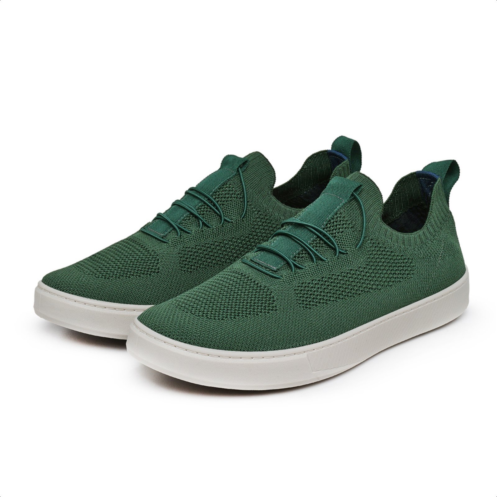 Sapato Casual Masculino Anna Andrade Sapatenis Knit Tênis Elástico Versátil Conforto Verde