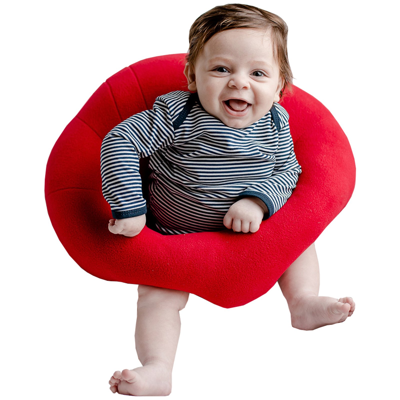 Infantil - Assento e Almofada de Apoio para Puff Sônia Enxovais Vermelho