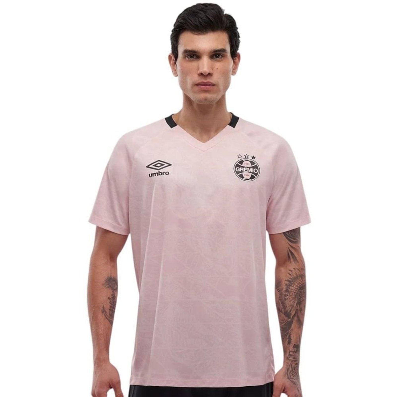 Camisa Umbro Grêmio Outubro Rosa 2025/26 Masculina - Rosa - Umbro