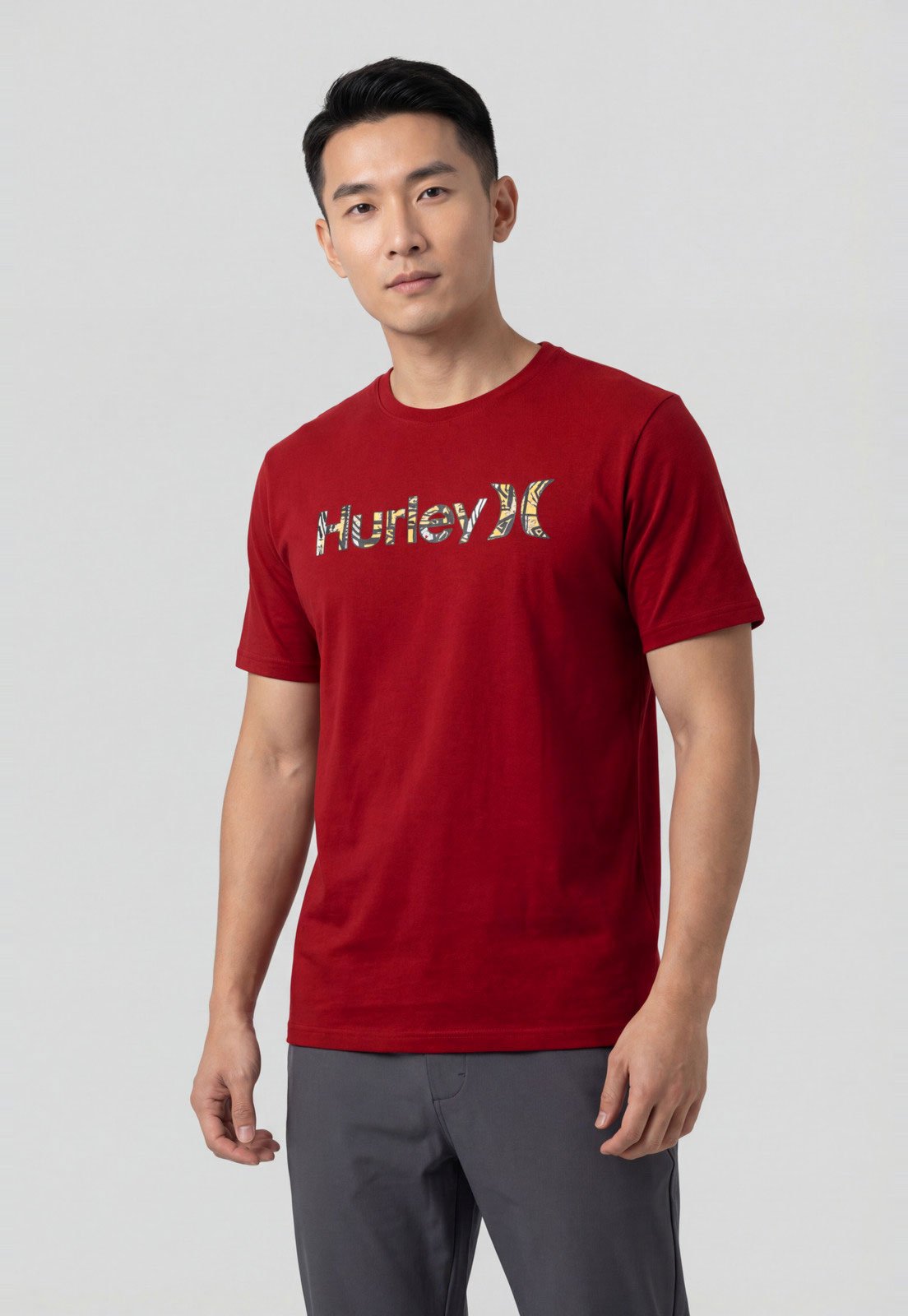 Camiseta Masculina Hurley Silk O&O Classic Vermelha