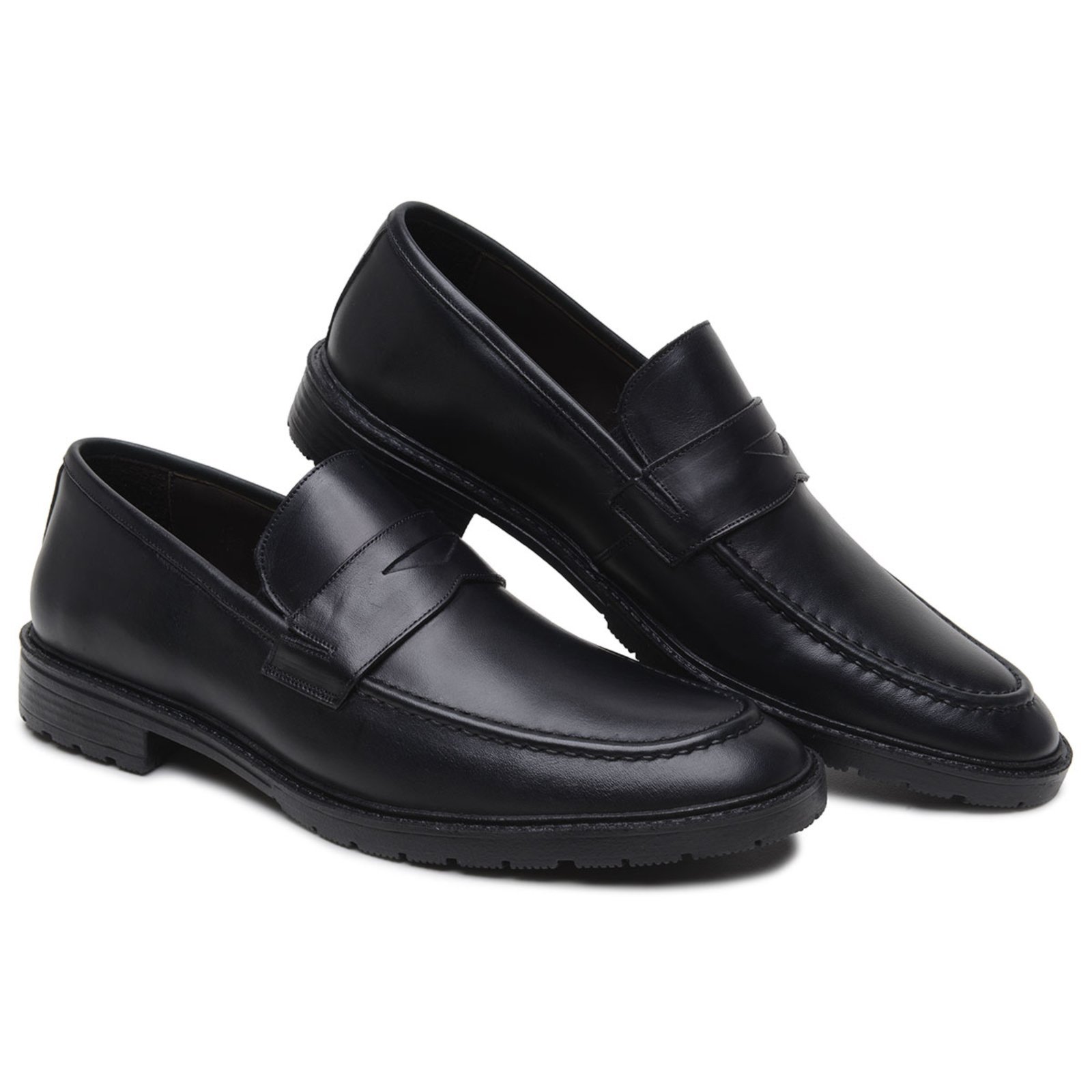 Sapato Mocassim Masculino Anna Andrade Brogue Em Couro Casual Social Esporte Fino Preto