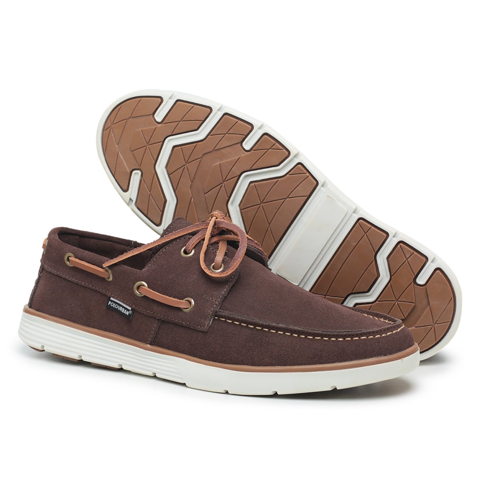 Vista 3 Mocassim Masculino Dockside Top Sider em Couro Polo Urban verde POLO URBAN verde
